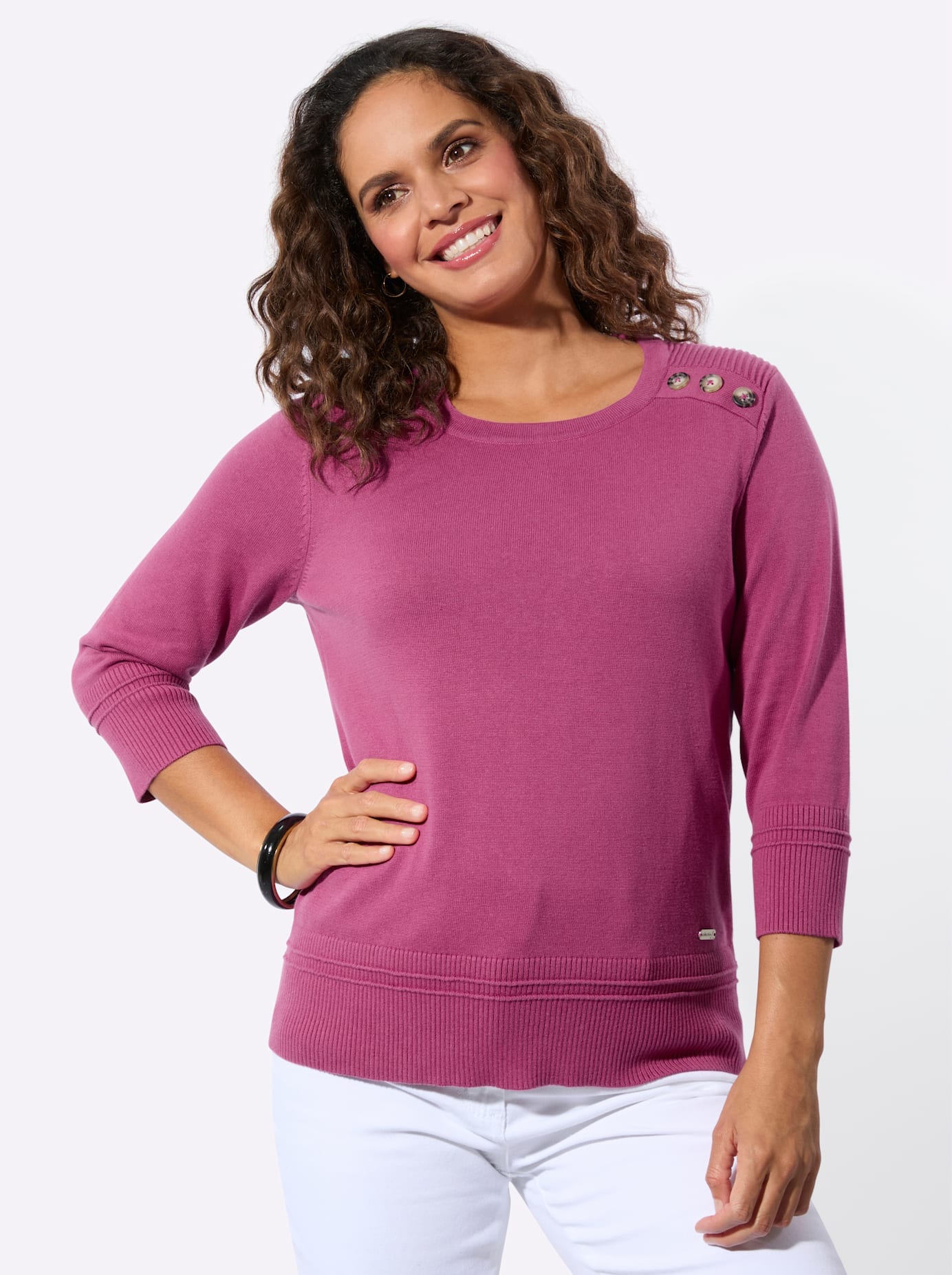 Casual Looks 3/4 Arm-Pullover »Langarm-Pullover«