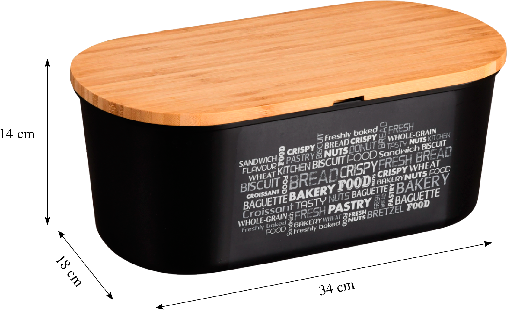 KESPER® Brotkasten »Brotbox«, (1 tlg.), Deckel als Schneidebrett verwendbar