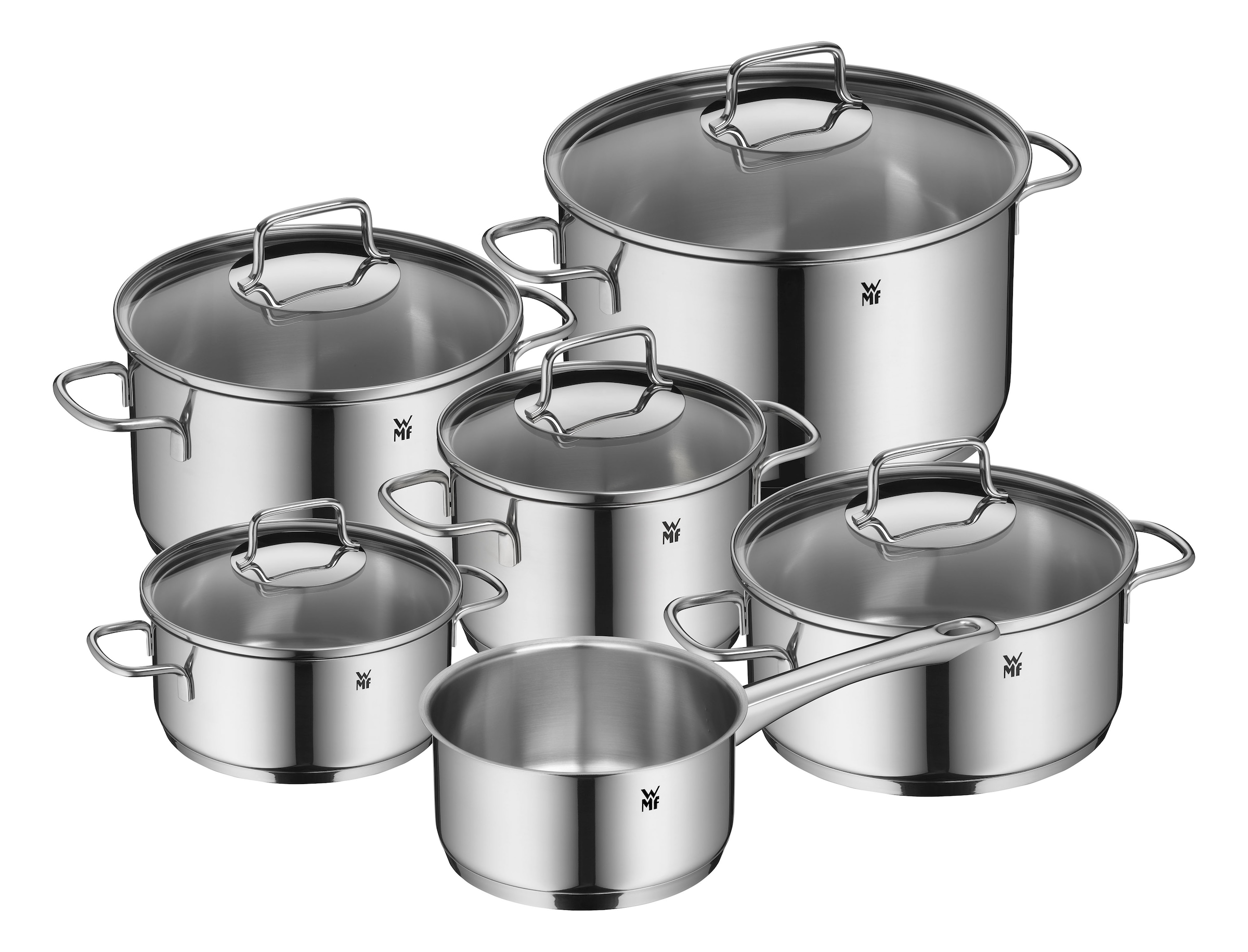 WMF Topf-Set "Astoria Induktion, Kochtopf Set mit Glasdeckel" Set, 2x Brate günstig online kaufen