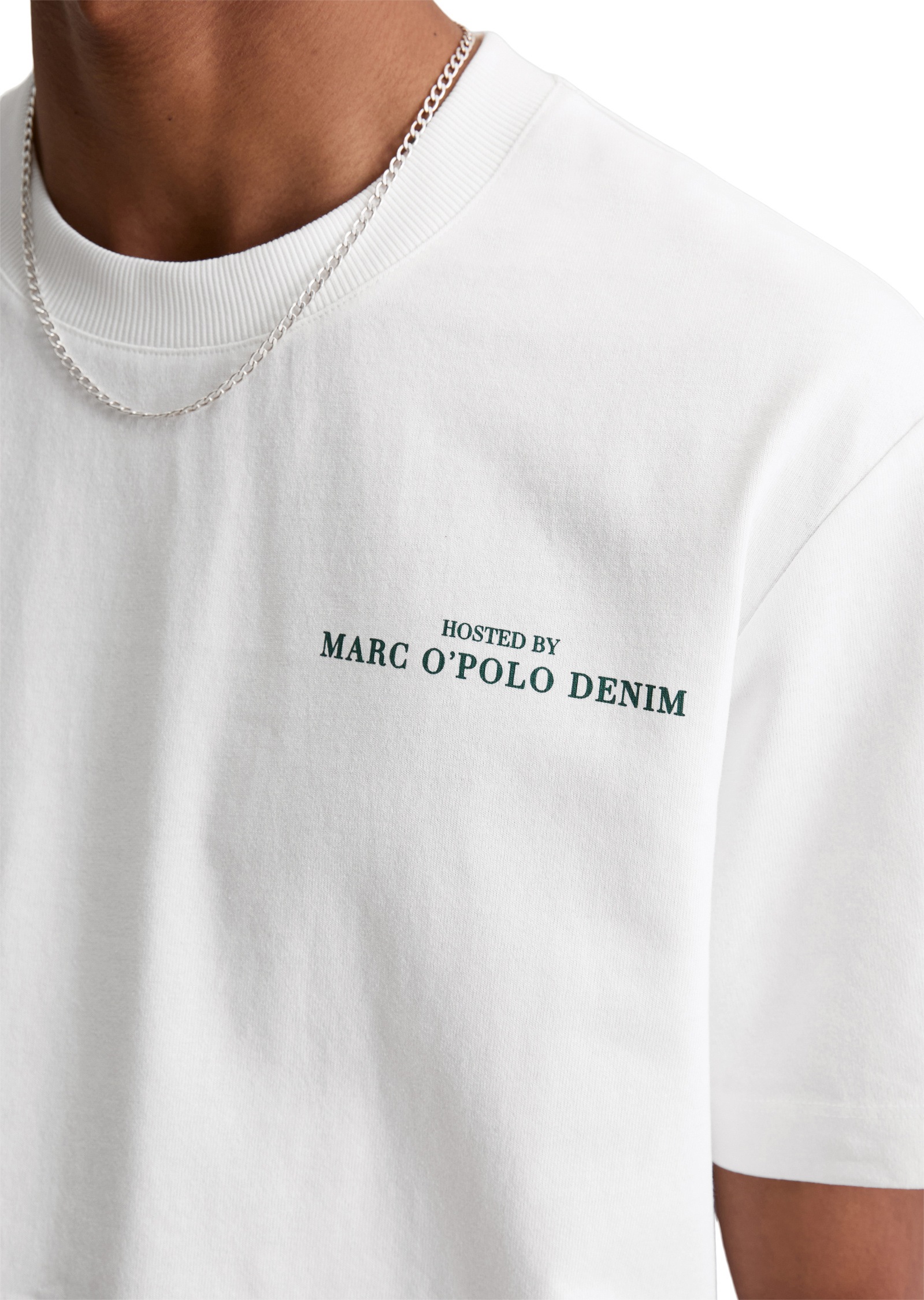 Marc O'Polo DENIM T-Shirt »mit entspanntem Rückenprint«