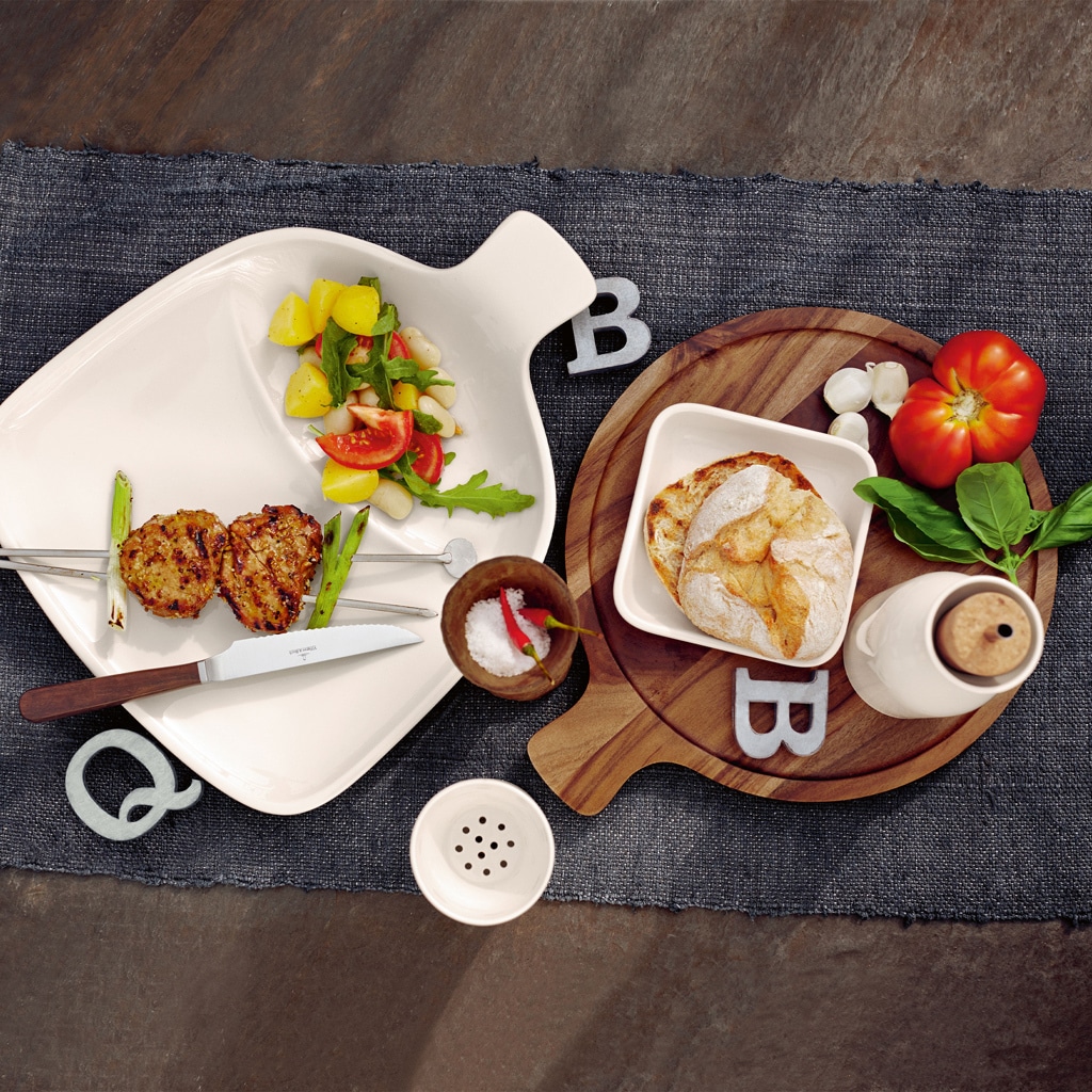 Villeroy & Boch Servierplatte »Antipastiplatte Artesano Original ø 28 cm braun«