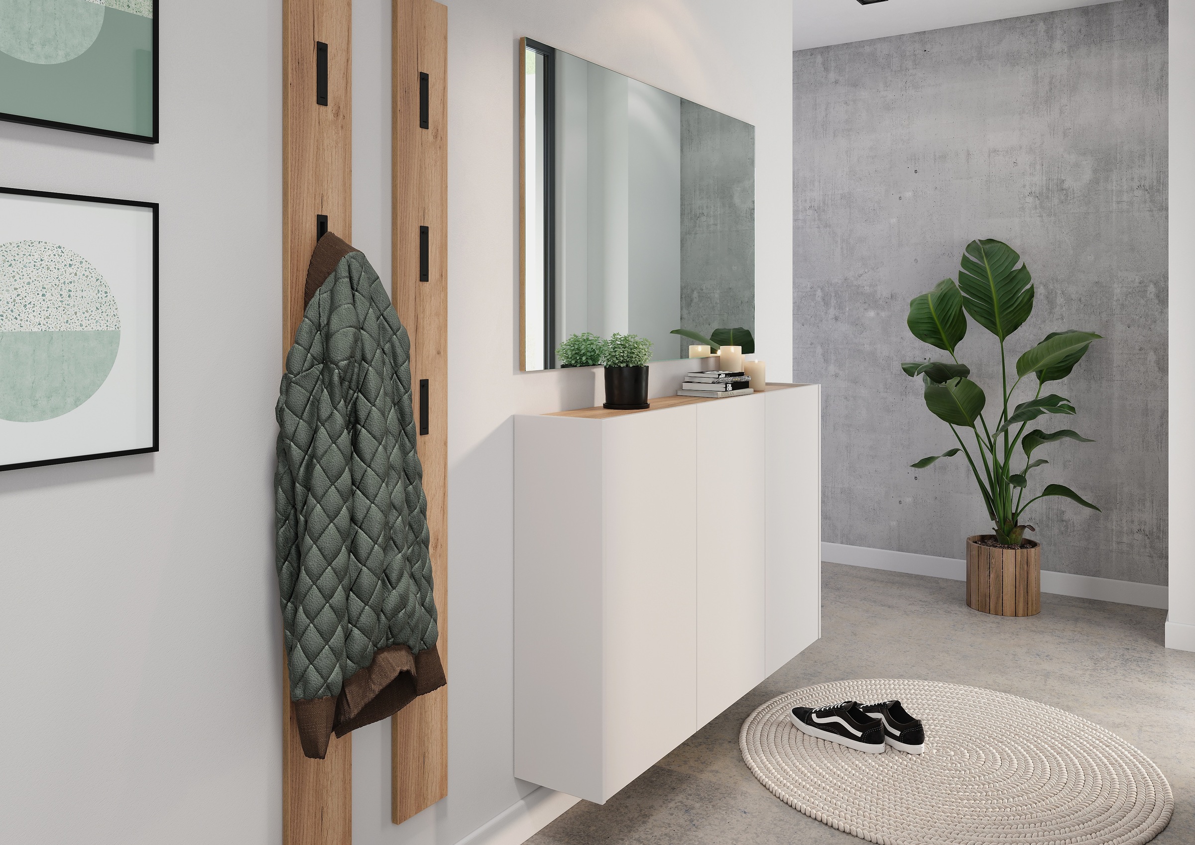 GERMANIA Mehrzweckschrank "GW-Libbiano", ideal für schmale Flure, Breite 13 günstig online kaufen