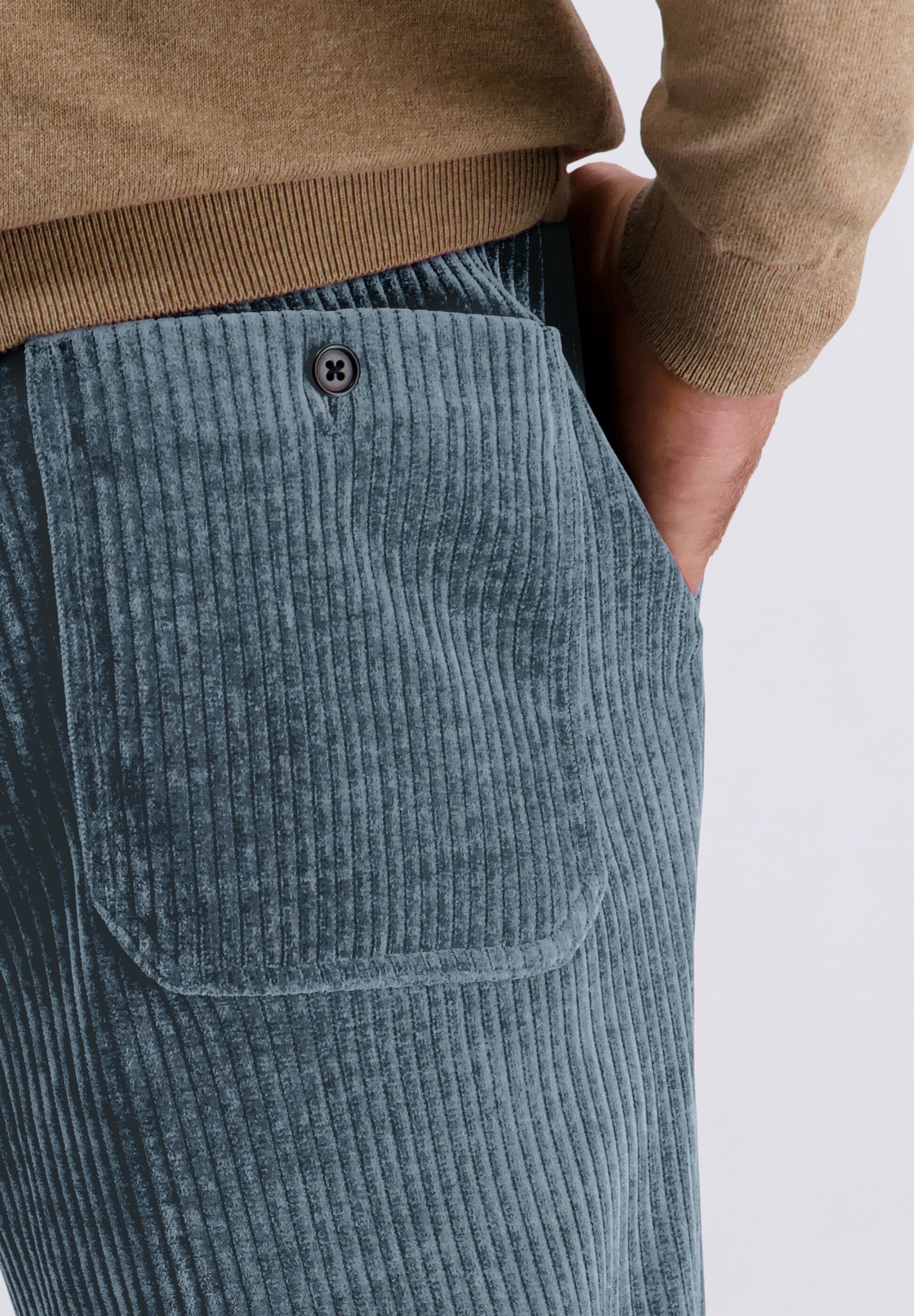 Pierre Cardin Anzughose »Rick«  mit abgestepptem Saum