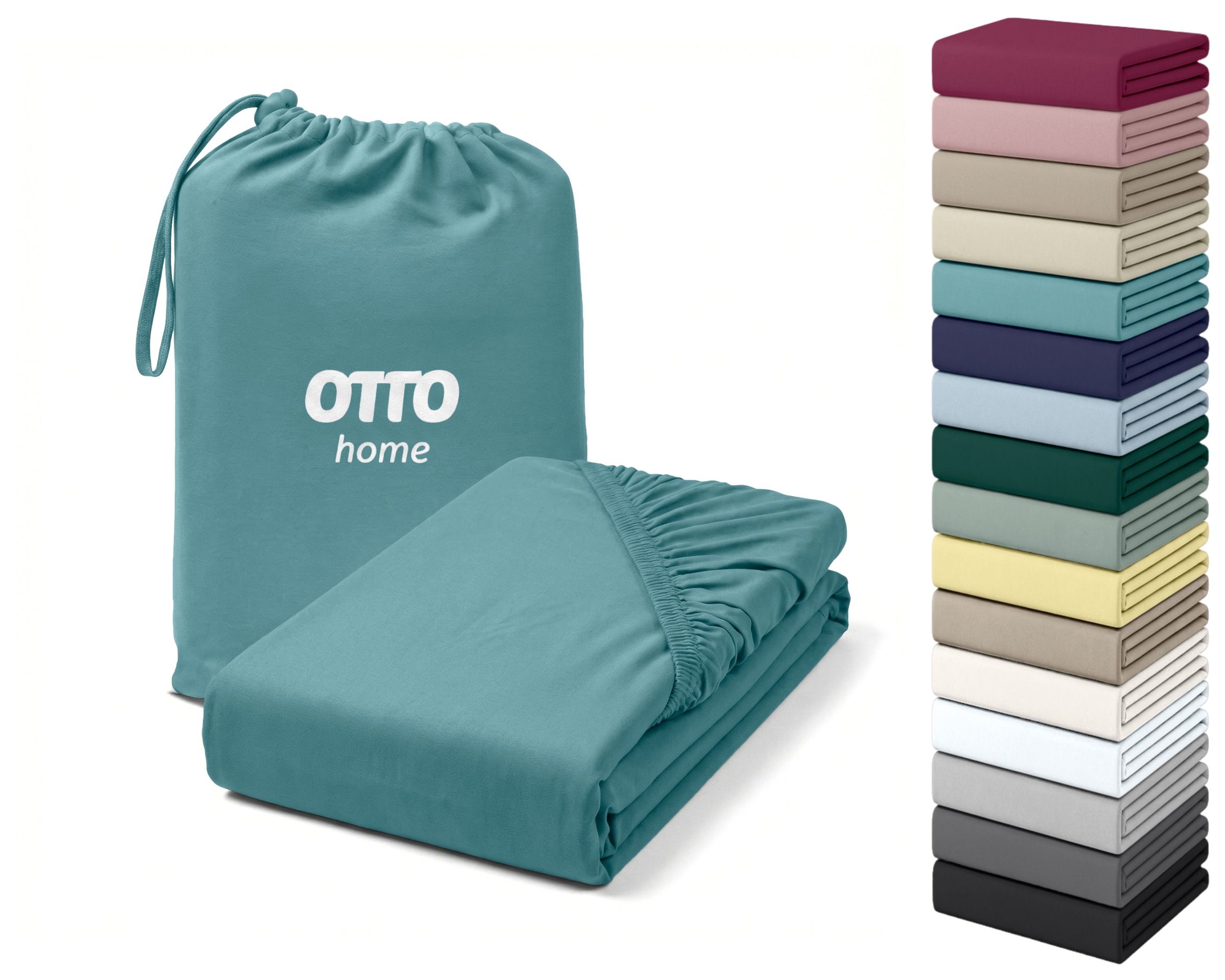 OTTO home Spannbettlaken "Cremona, Basic & Premium Qualität mit Elasthan" Bettlaken für Matratzen von 20-25 cm Höhe, 96% Baumwolle & 4% Elasthan