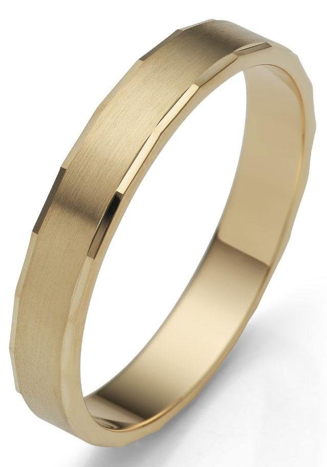 Firetti Trauring »Schmuck Geschenk Gold 375 Hochzeit Ehering "LIEBE"«, Made in Germany, wahlweise mit oder ohne Brillant