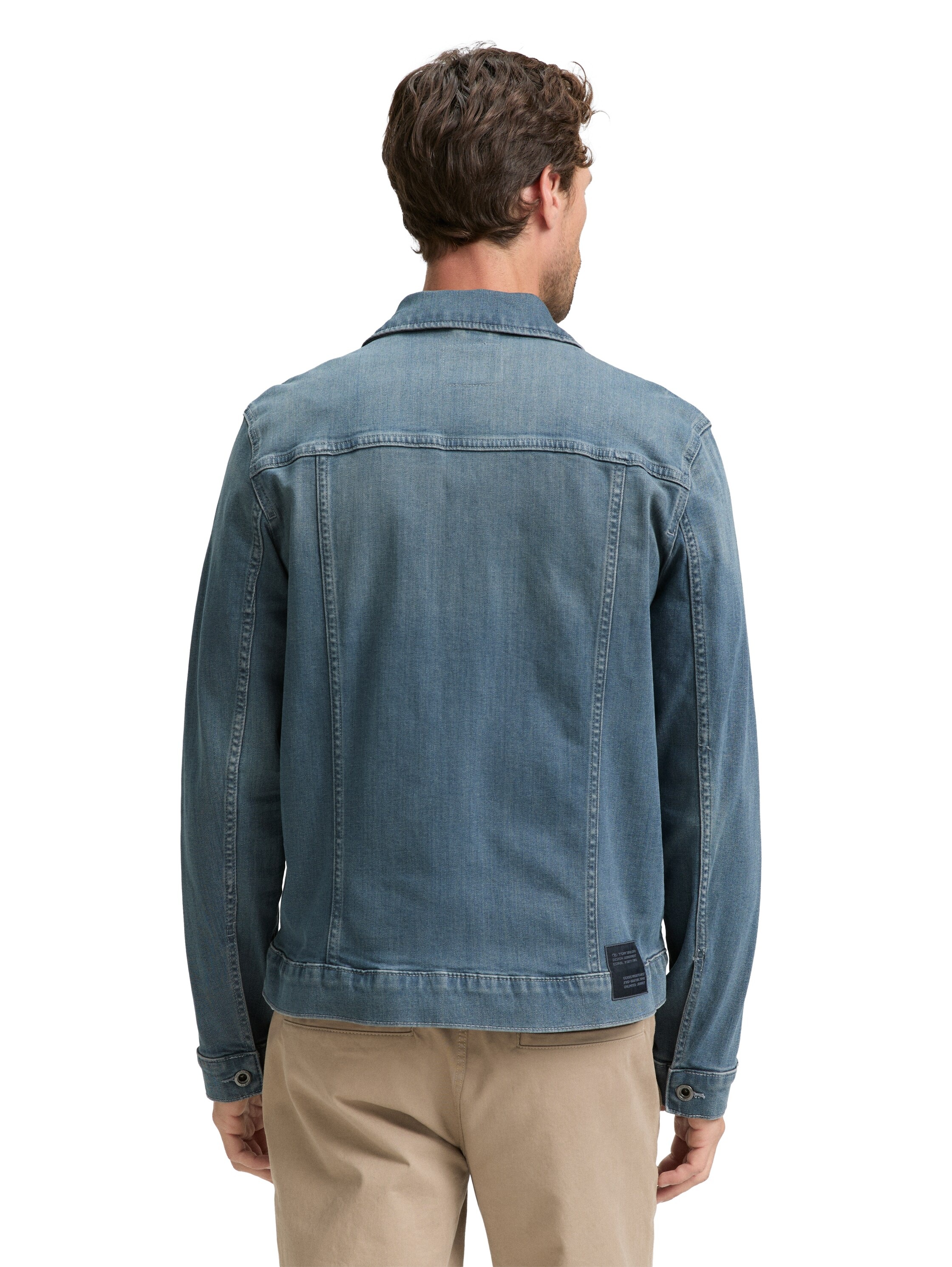 TOM TAILOR Jeansjacke, ohne Kapuze, mit Knopfleiste und Stretch-Anteil günstig online kaufen