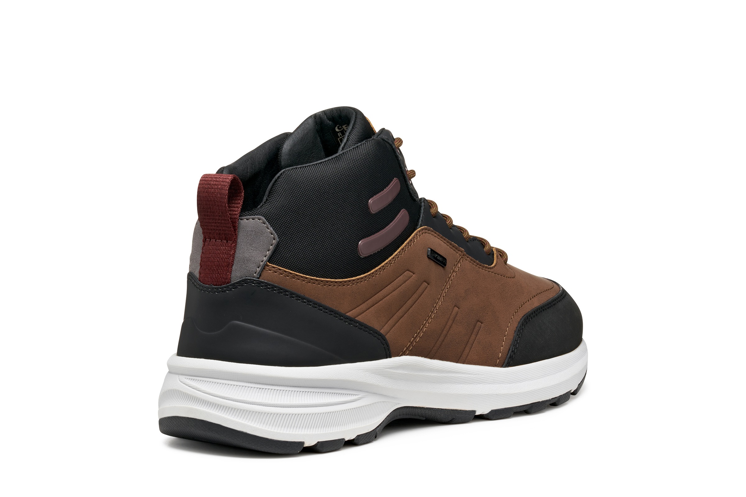 Winterboots GEOX "U SENALES B ABX", Herren, Gr. 46, schwarz (braun, schwarz), Synthetik, Textil, Schuhe Winterboots, Schnürboots, Outdoorboots mit TEX-Membran 3