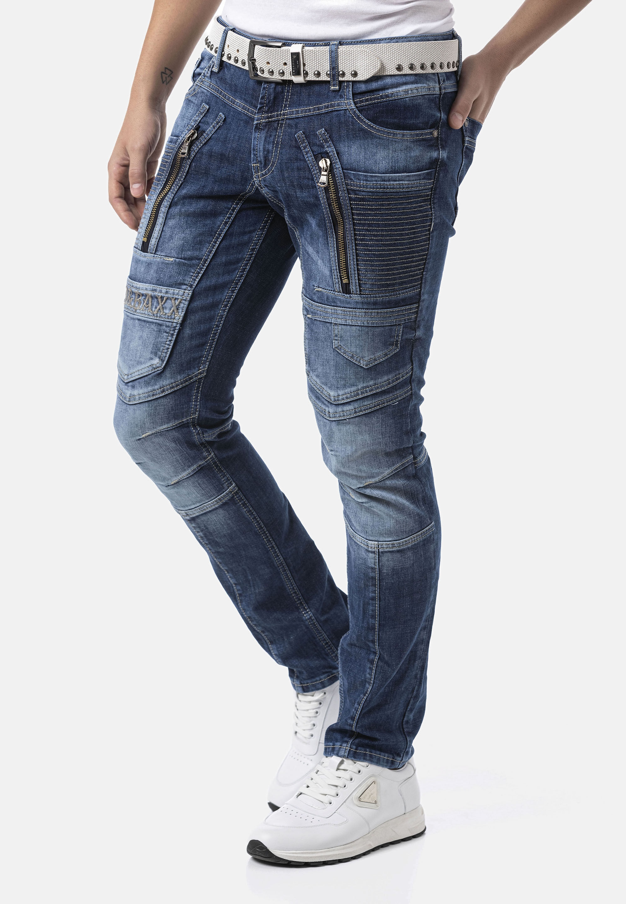 Cipo & Baxx 5-Pocket-Jeans »CD844« Jeans im Used-Look