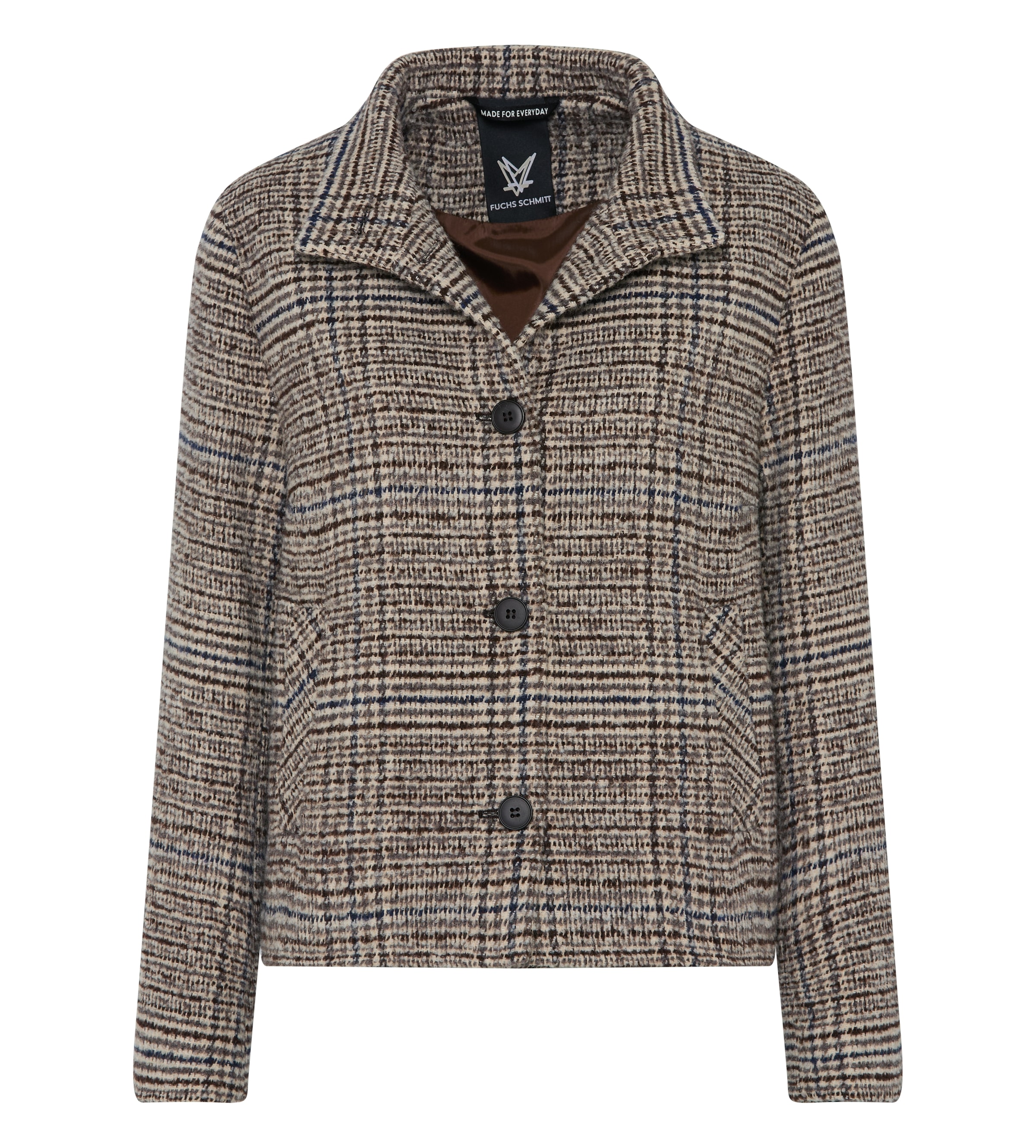 Fuchs Schmitt Wolljacke »Wolljacke« Stehkragen, Regular Fit, Leistentaschen