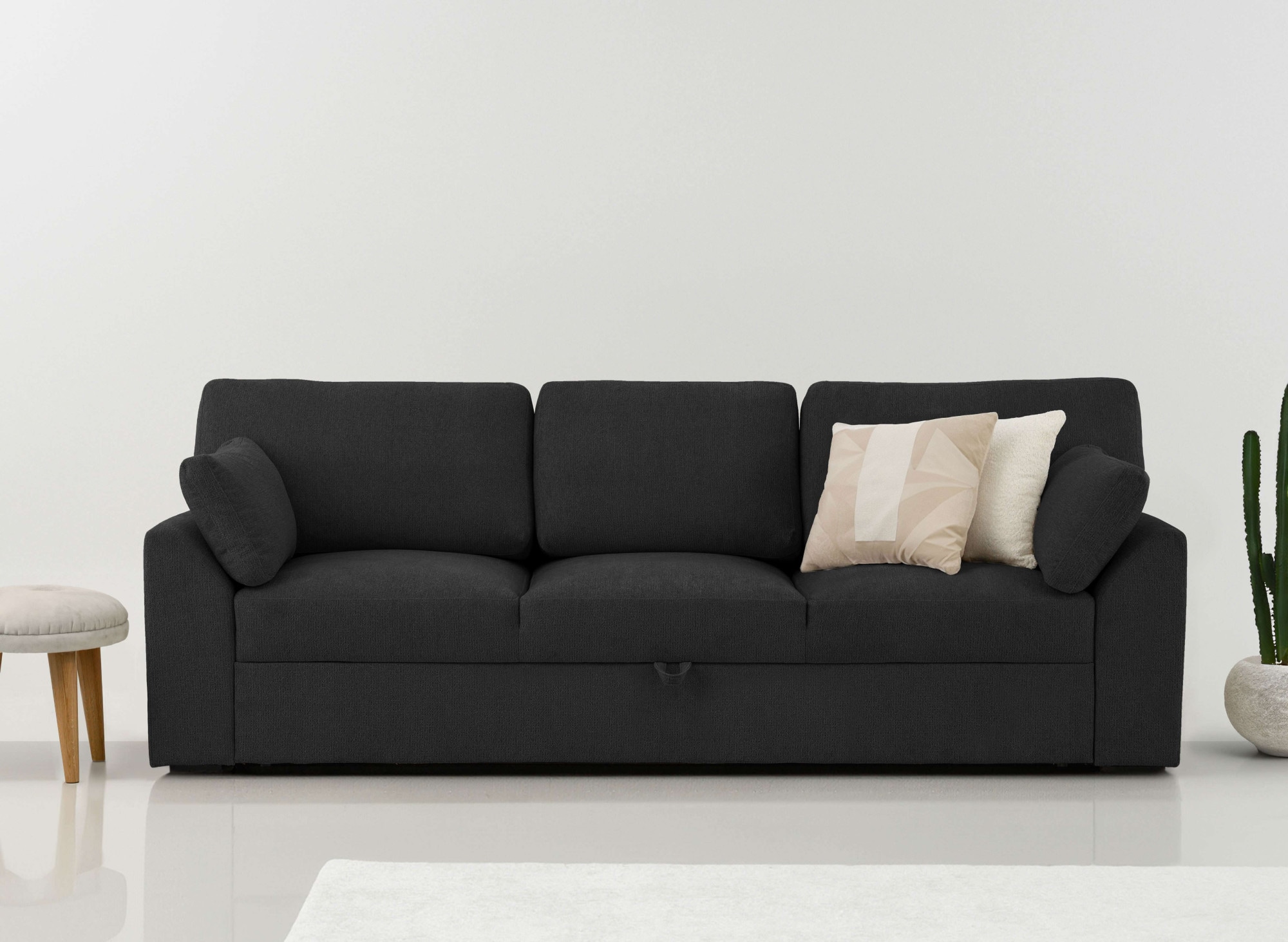 Home affaire 3-Sitzer "Citry Schlafsofa", Breite 233 cm, Chenille, mit Bett günstig online kaufen