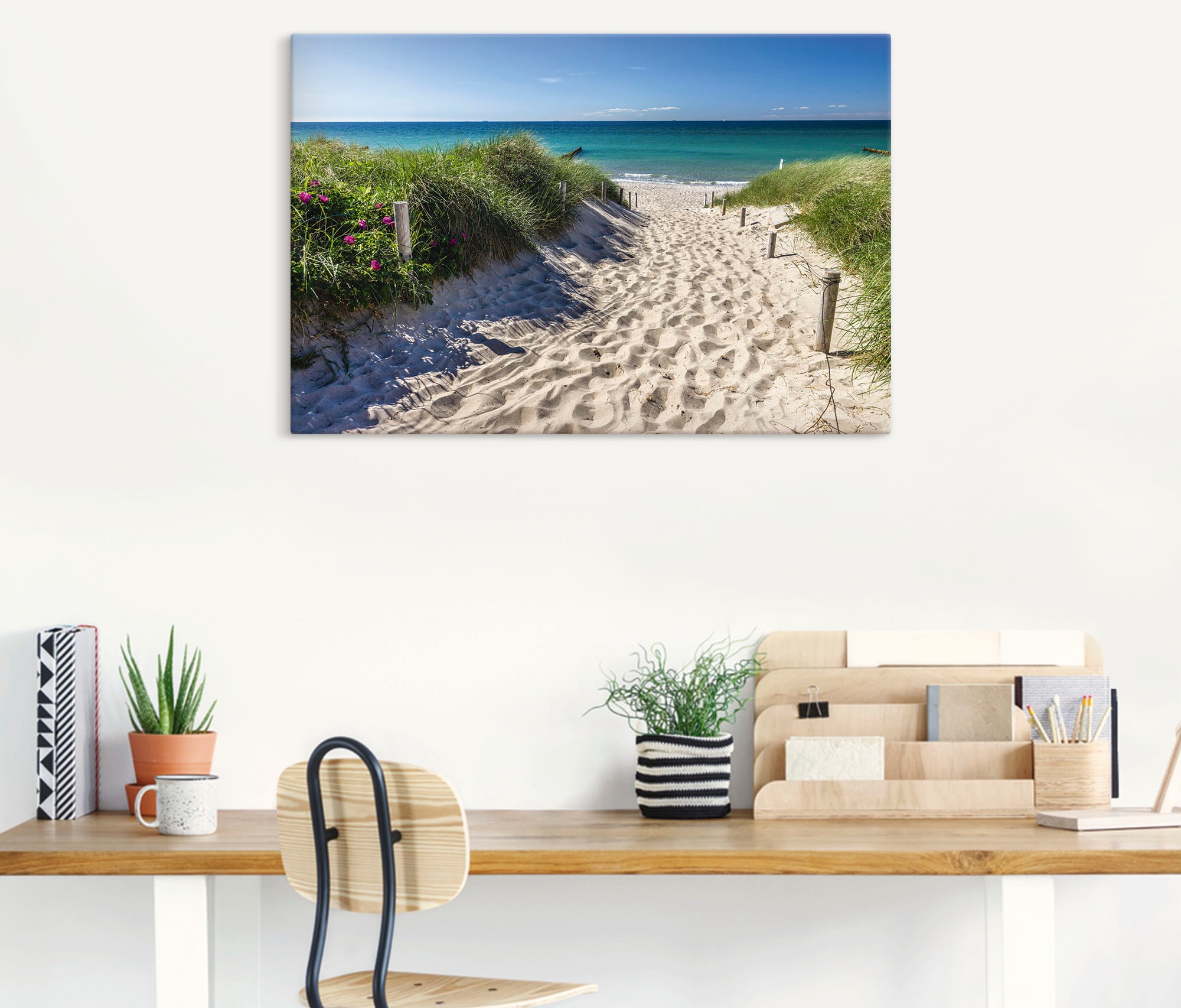 Artland Wandbild "Weg zum Strand an der Ostsee" Strandbilder 1 Stk. tlg. al günstig online kaufen