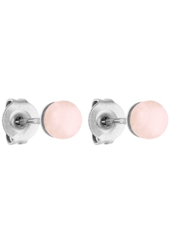 Paar Ohrstecker »Schmuck Geschenk Rose Quartz Ohrringe, 23381«