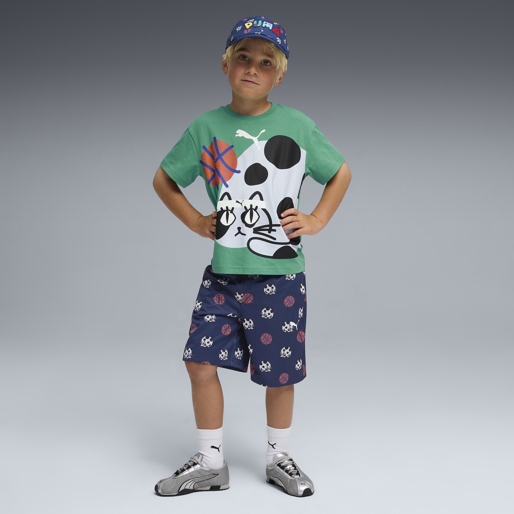 PUMA T-Shirt »Sporty Cats Relaxed Graphic T-Shirt Kinder«