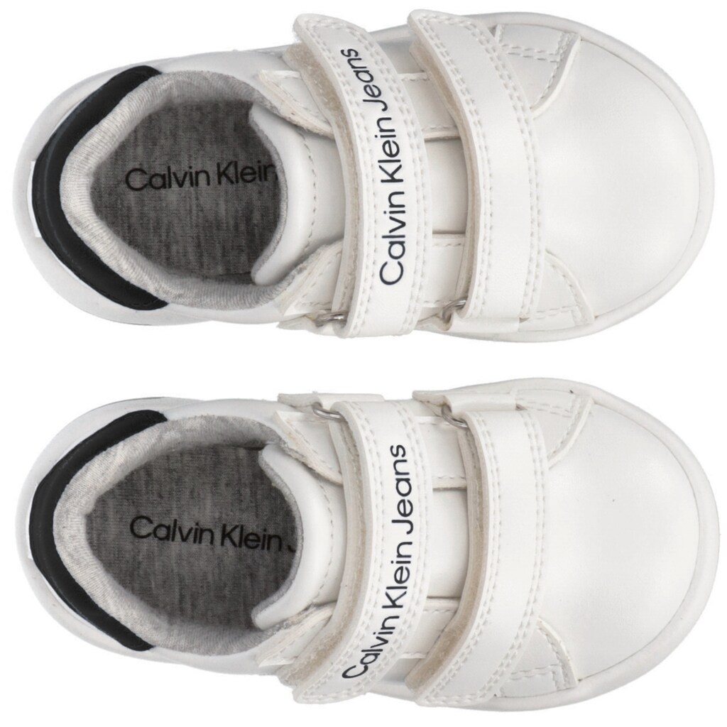 Schuhe Babyschuhe Calvin Klein Jeans Sneaker »LOW CUT VELCRO«, mit zwei praktischen Klettriemchen weiß-schwarz Schuhe Babyschuhe Calvin Klein Jeans Sneaker »LOW CUT VELCRO«, mit zwei praktischen Klettriemchen weiß-schwarz