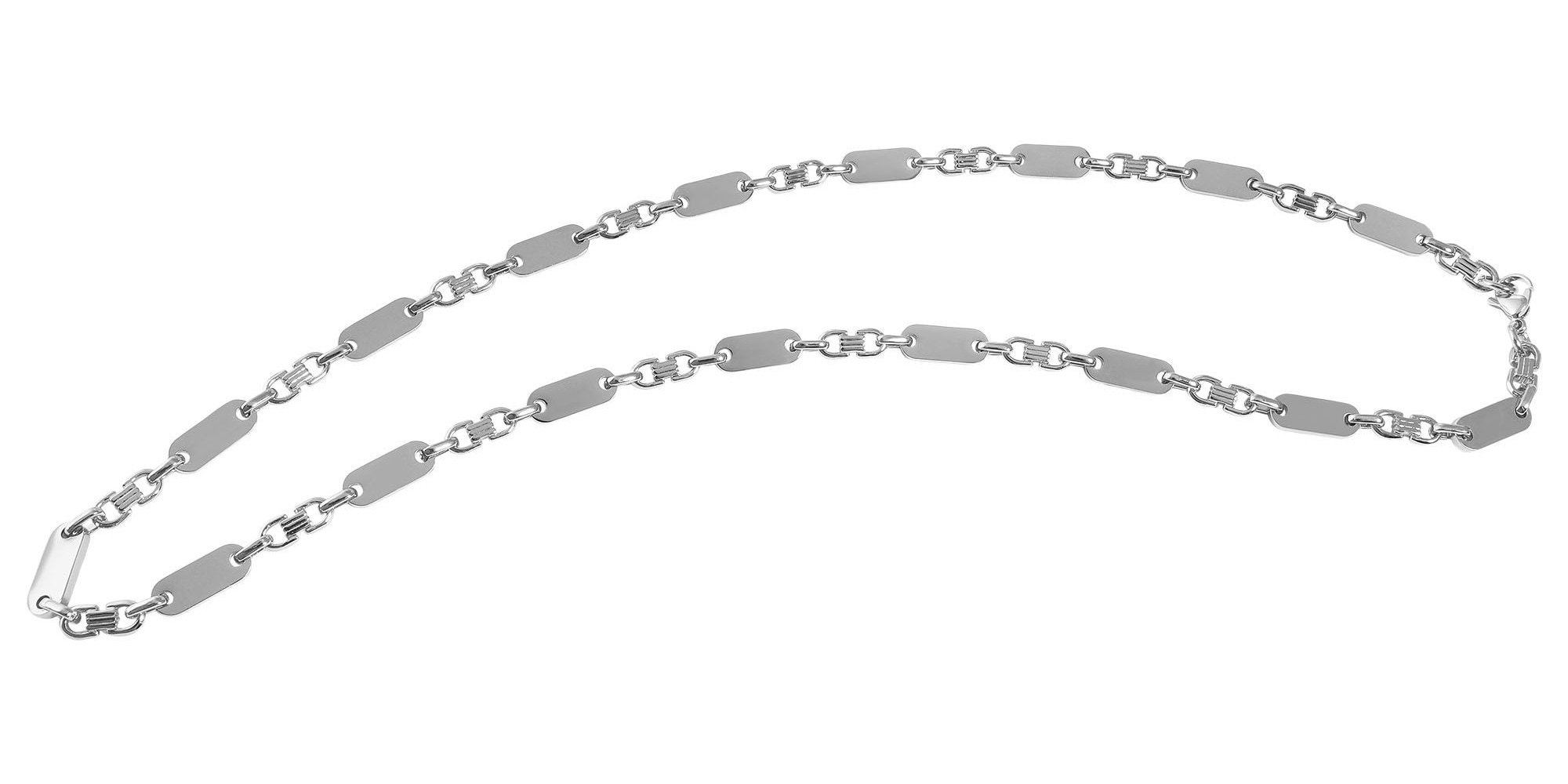 Adelia´s Kette ohne Anhänger »Unisex Halskette – Plattenkette aus Edelstahl« Schöne Geschenkidee zum Weihnachten