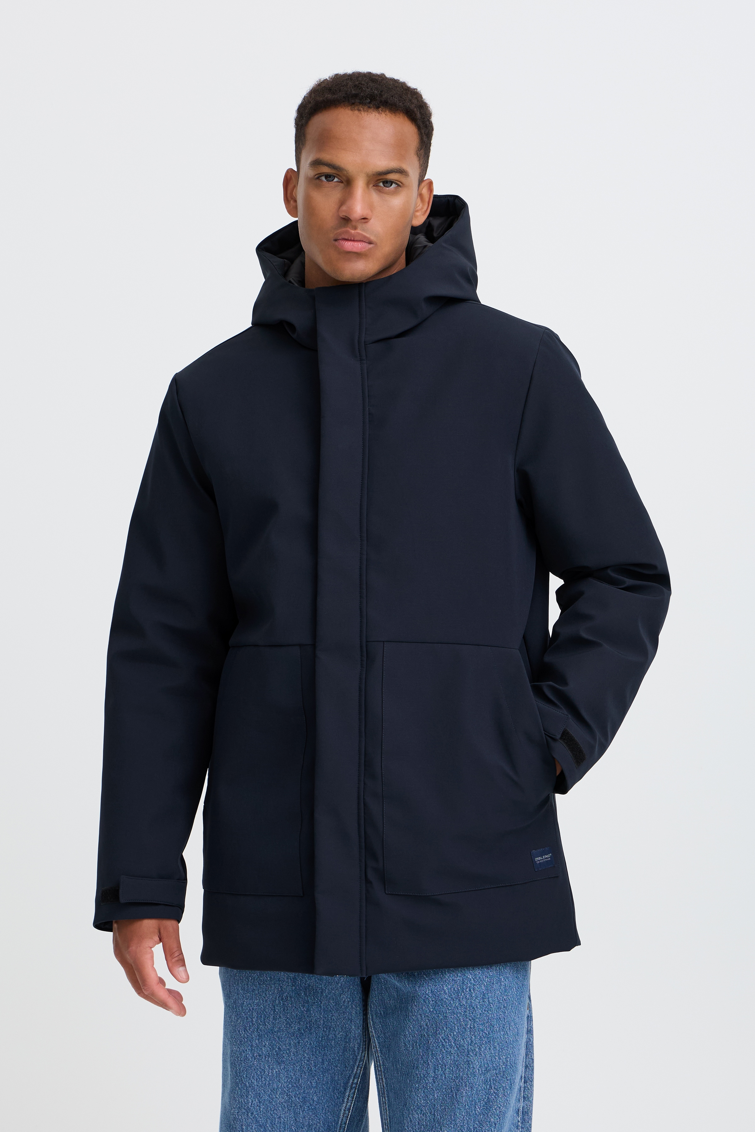 Blend Langjacke "BHFARAM JKT" mit Kapuze Kunstfaser, regular fit