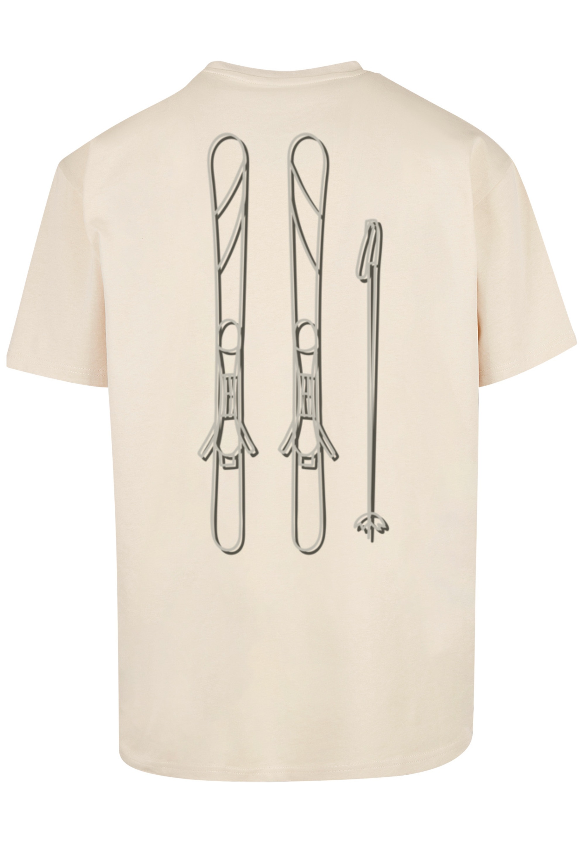 F4NT4STIC T-Shirt »Ski Pass Urlaub Berge Winter Schnee«, Print