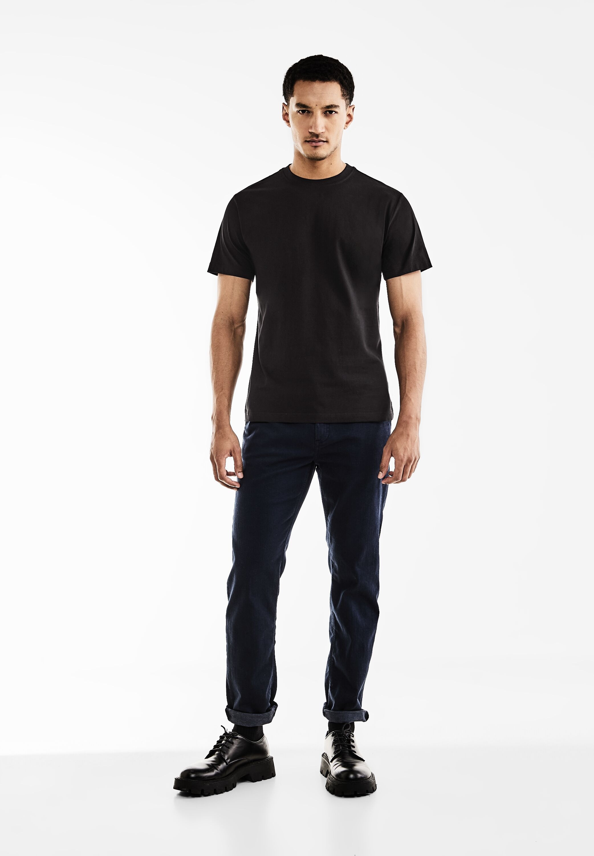STREET ONE MEN T-Shirt, mit Rundhalsausschnitt