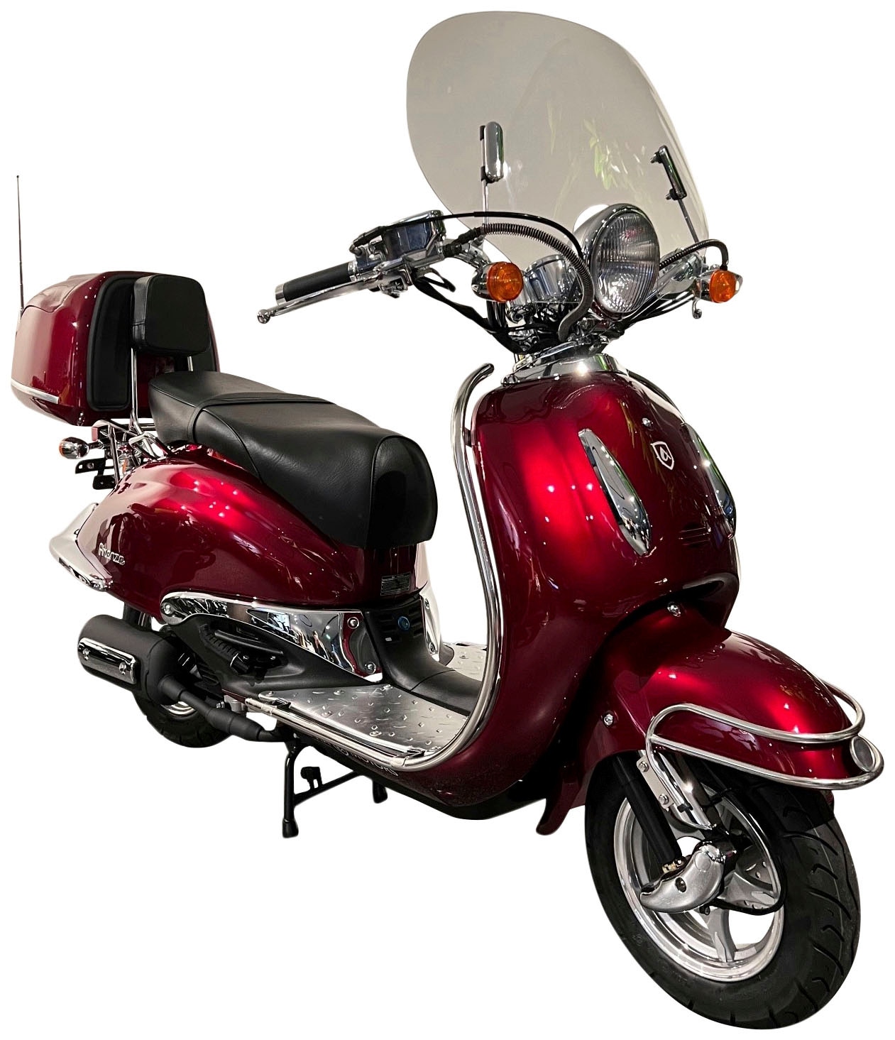 Alpha Motors Motorroller »Retro Firenze Limited«, 125 cm³, 85 km/h, Euro 5, 8,6 PS, (Spar-Set), mit Lenkerschloss und Windschild