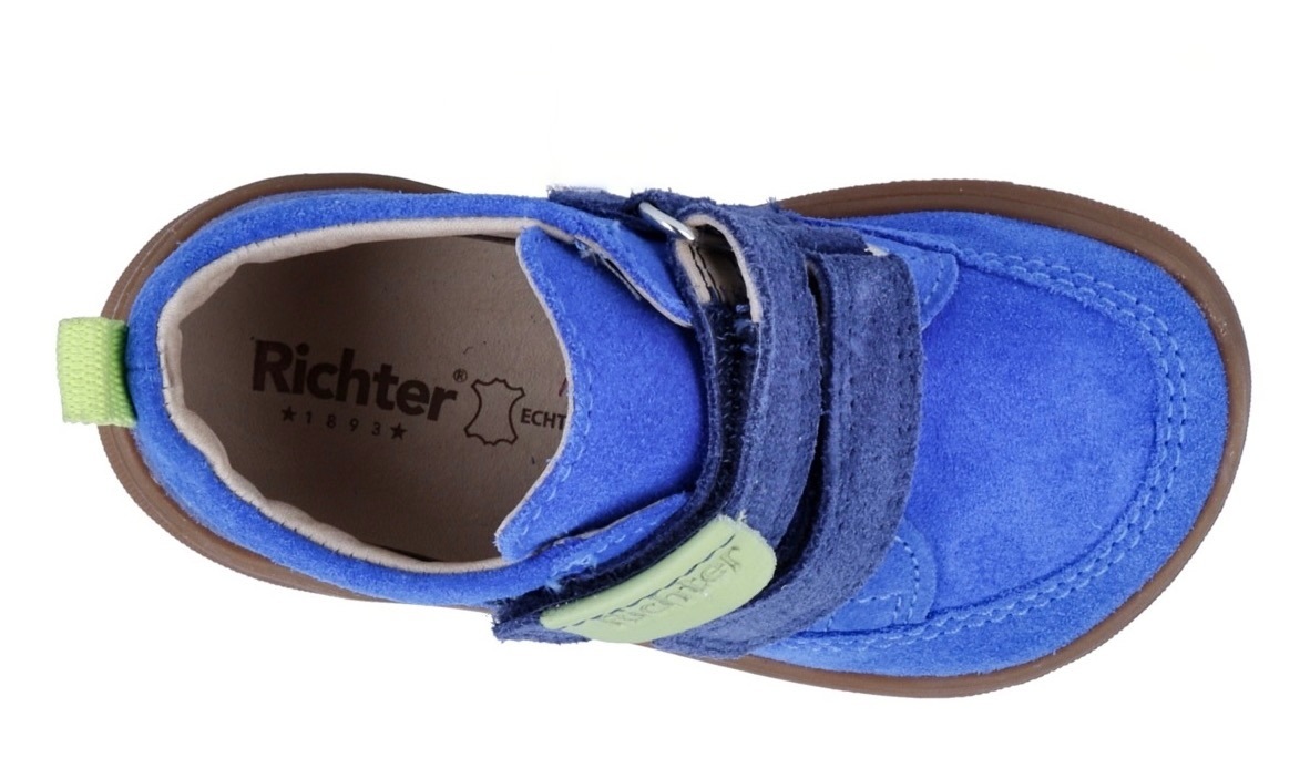 Richter Lauflernschuh »Samy WMS: mittel«, Sneaker im Colorblocking-Look, Größenschablone zum Download