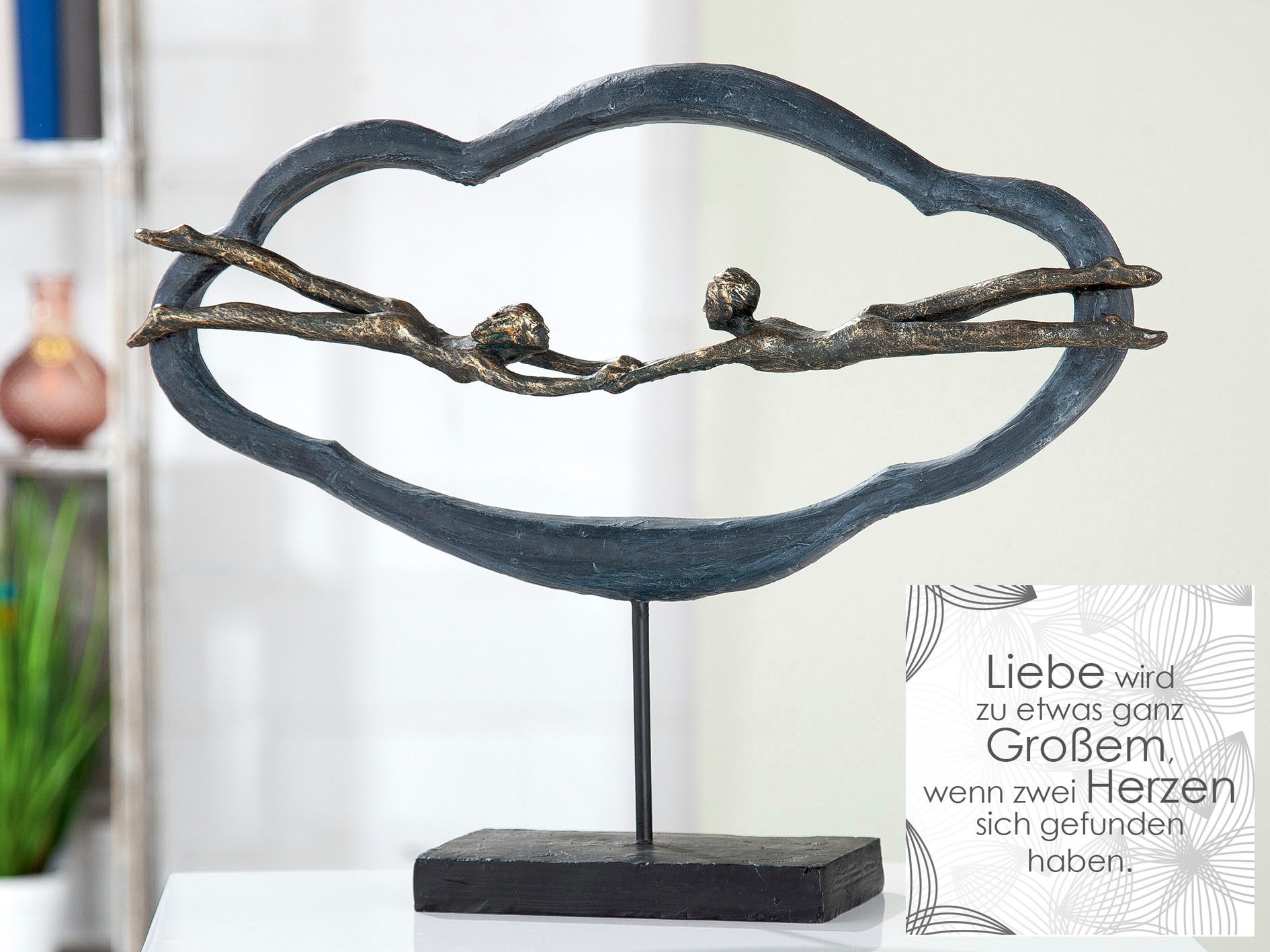 Casablanca by Gilde Dekofigur »Skulptur Love is in the air, grau«, grau