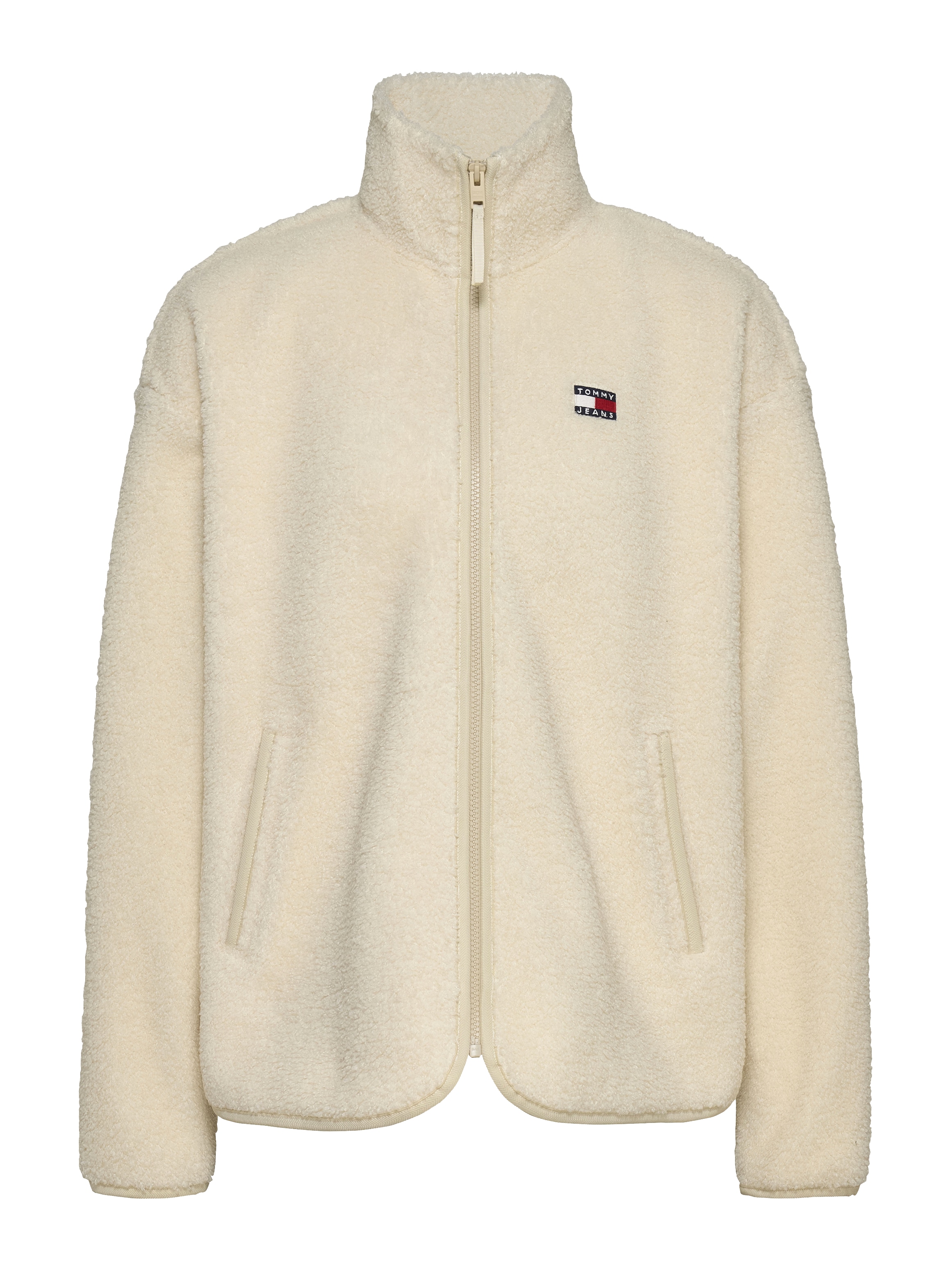 Tommy Jeans Curve Sweatjacke »TJW TEDDY HWK ZIP THUR EXT«, in Großen Größen, mit Zipper