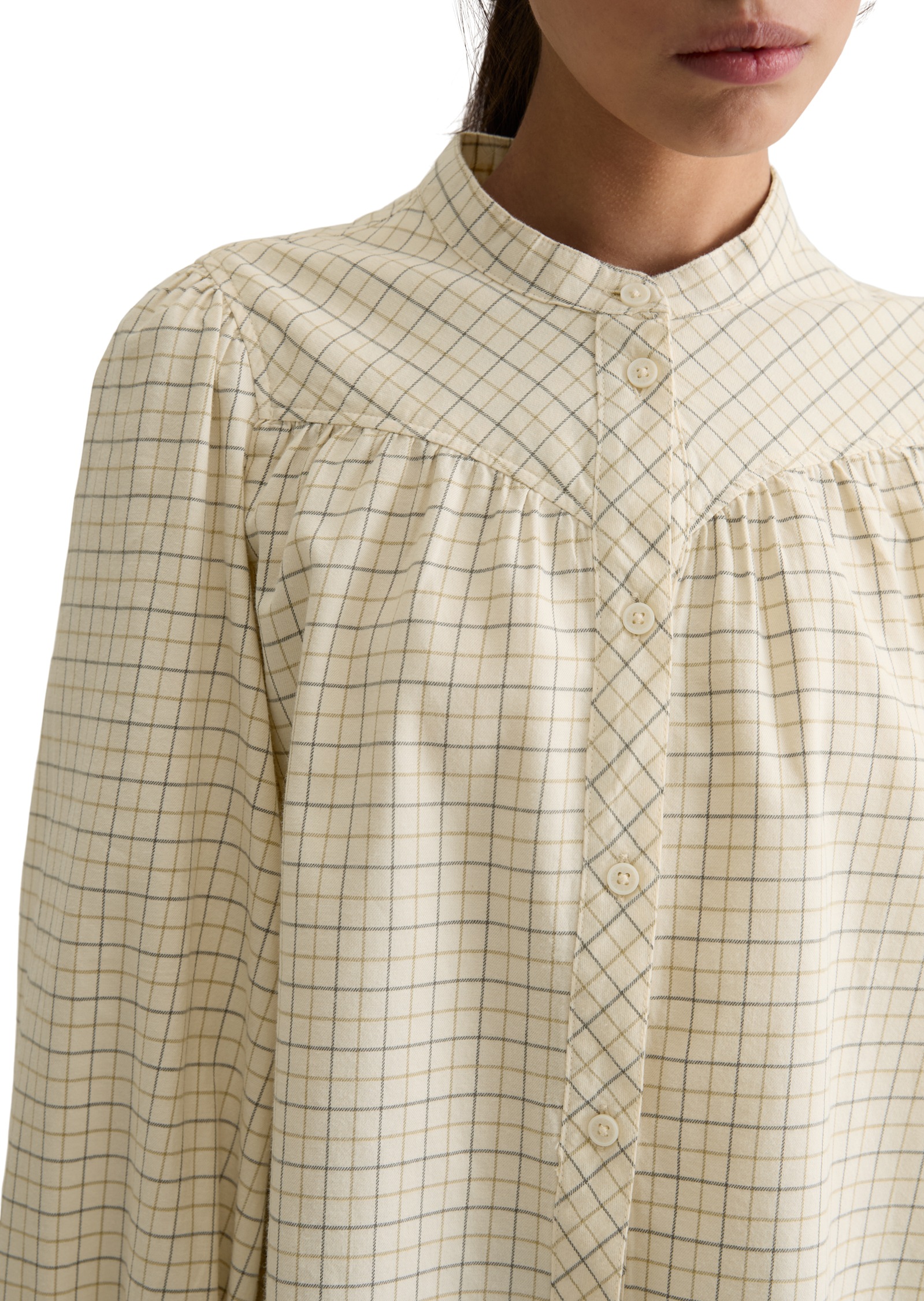 Thumbnail - Marc OPolo DENIM Langarmbluse A-Shape in softer Flanell-Qualität, kariert