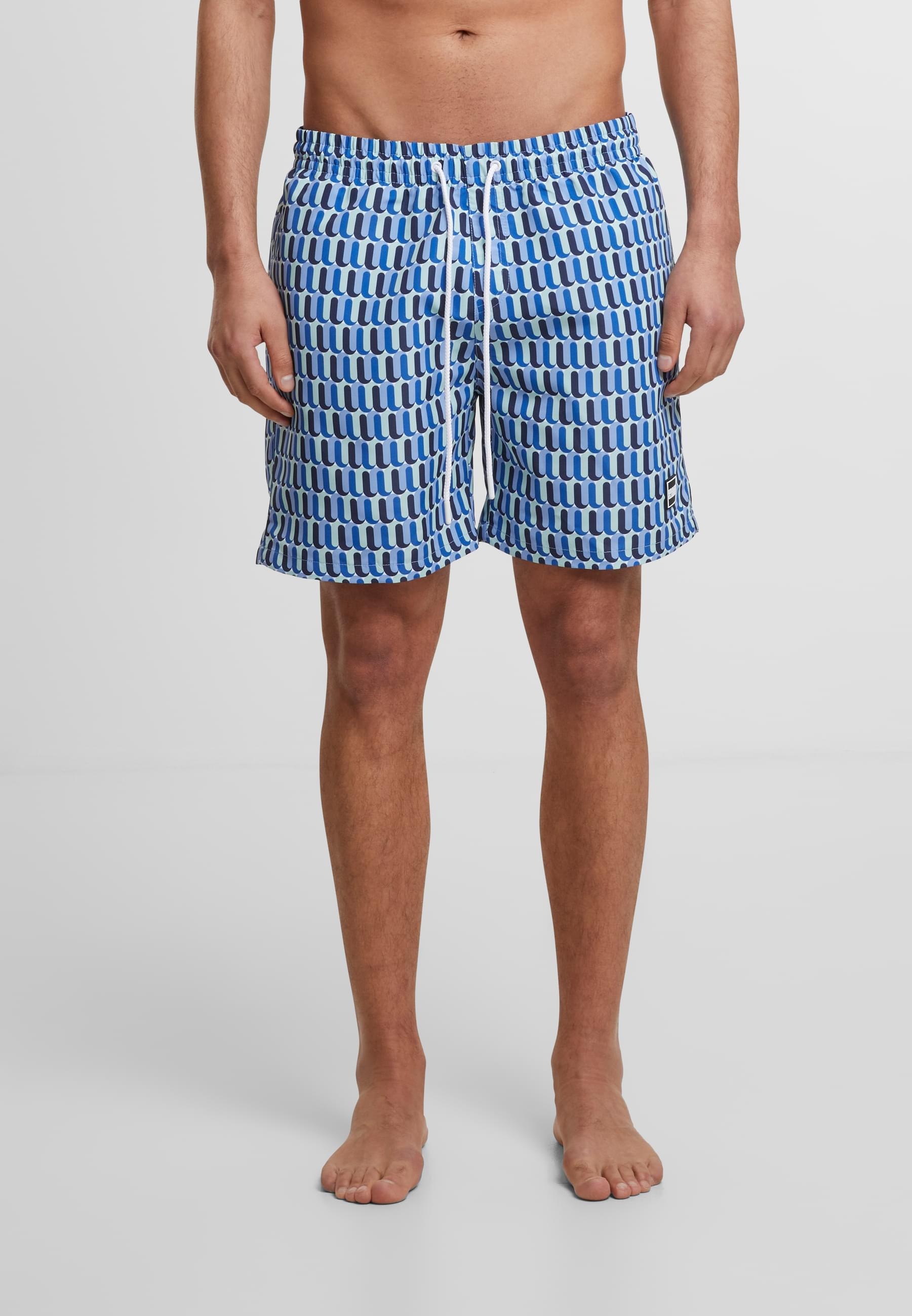 URBAN CLASSICS Badeshorts »Urban Classics Herren Pattern Swim Shorts«