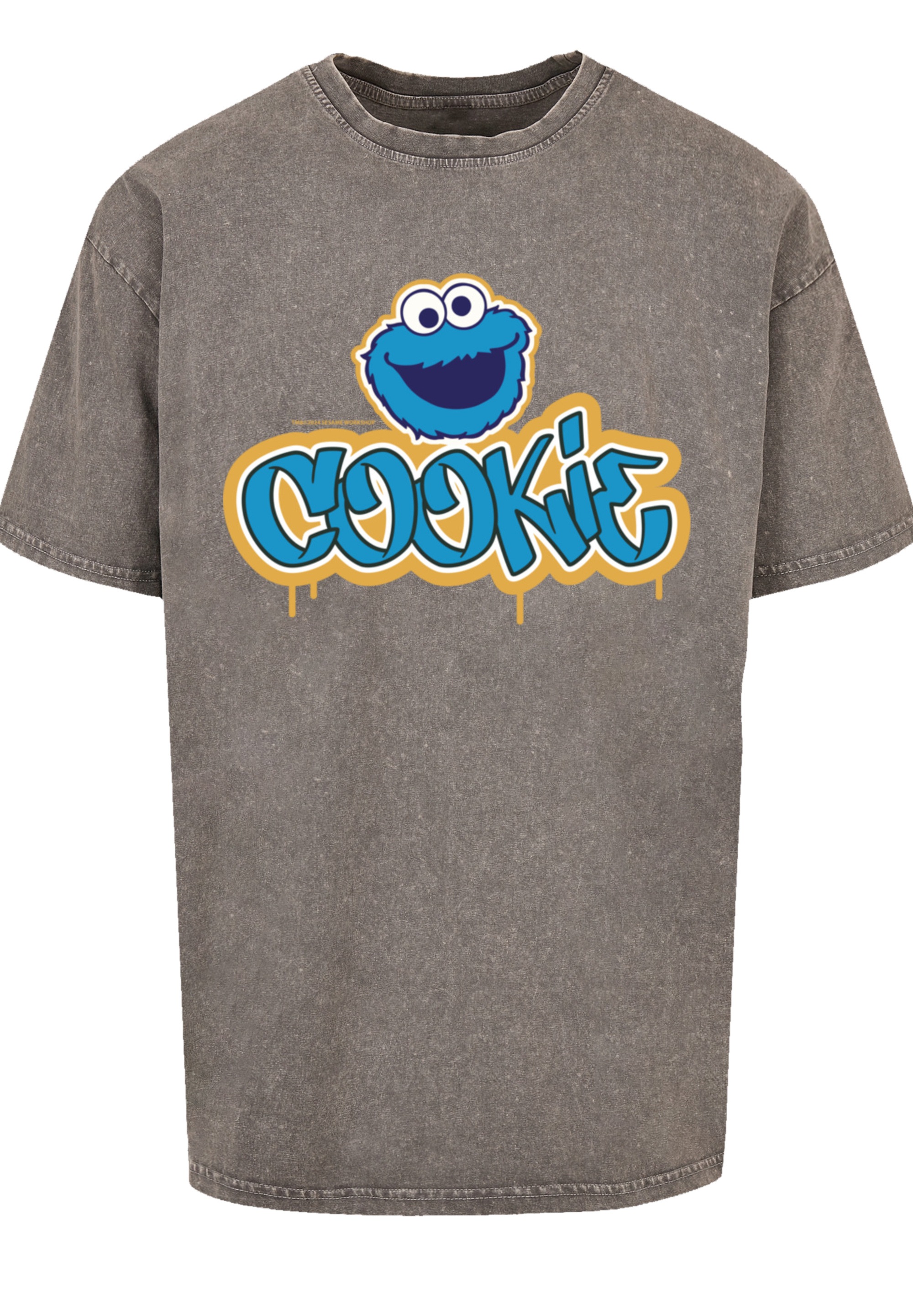 F4NT4STIC T-Shirt »Sesamstraße Cookie Graffiti Logo«, Premium Qualität