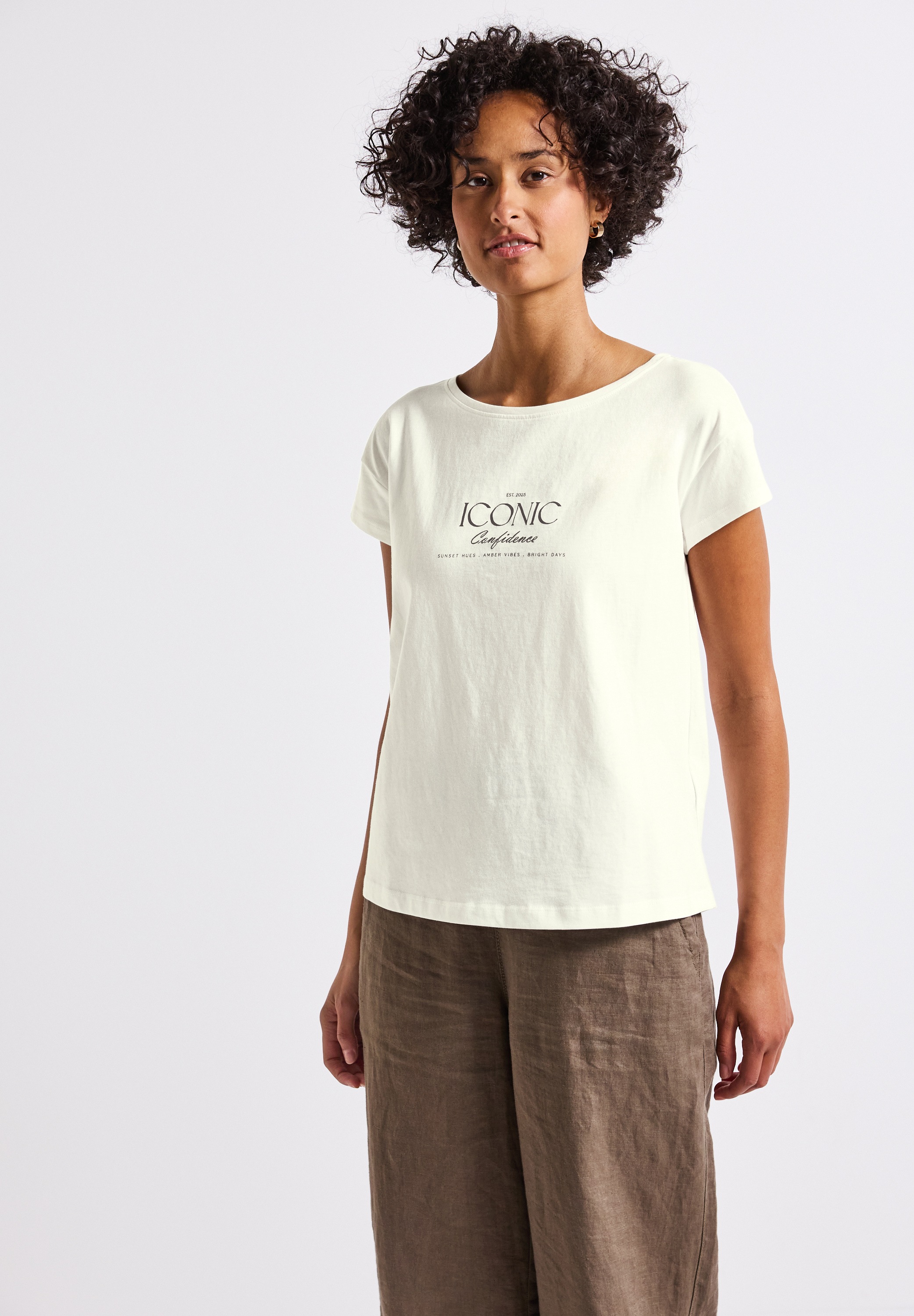 STREET ONE T-Shirt aus reiner Baumwolle günstig online kaufen