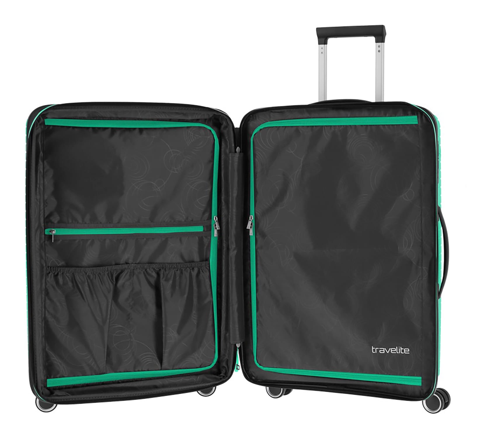 travelite Trolleyset »ORBITA 4w S/M/L«, (Set, 3 tlg., Hartschalen Trolleyset), Hartschalen-Koffer Kofferset Reiseset Handgepäck Aufgabegepäck