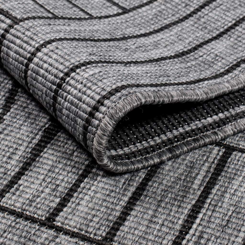Carpet City Outdoorteppich »DUO RUG 5842«, rund, 5 mm Höhe, Wendeteppich Wetterfest In- & Outdoor, Balkon, Terrasse, Wohnzimmer