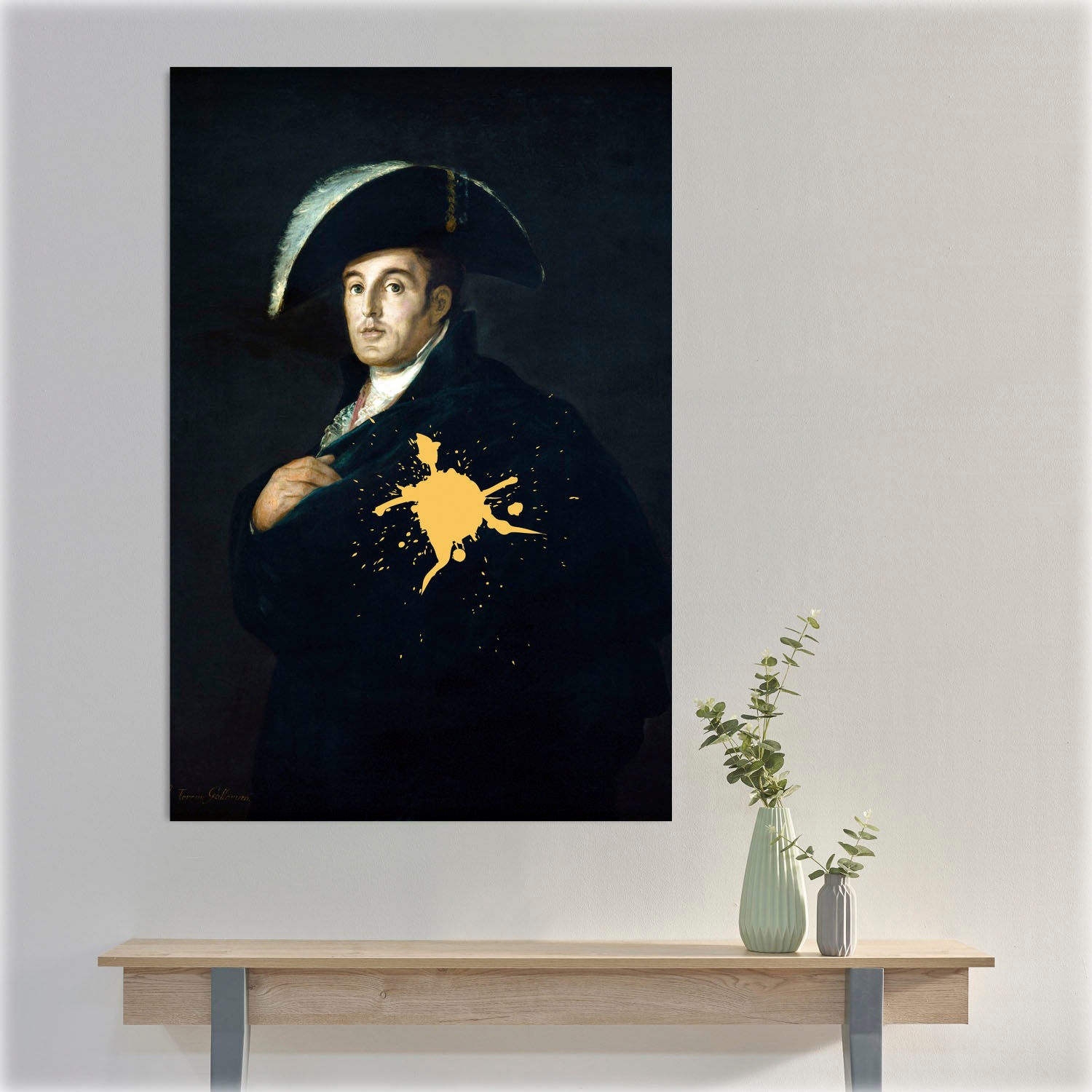 queence Acrylglasbild "Mann mit Farbklecks" Bilder von Männern  Formen  Gem günstig online kaufen