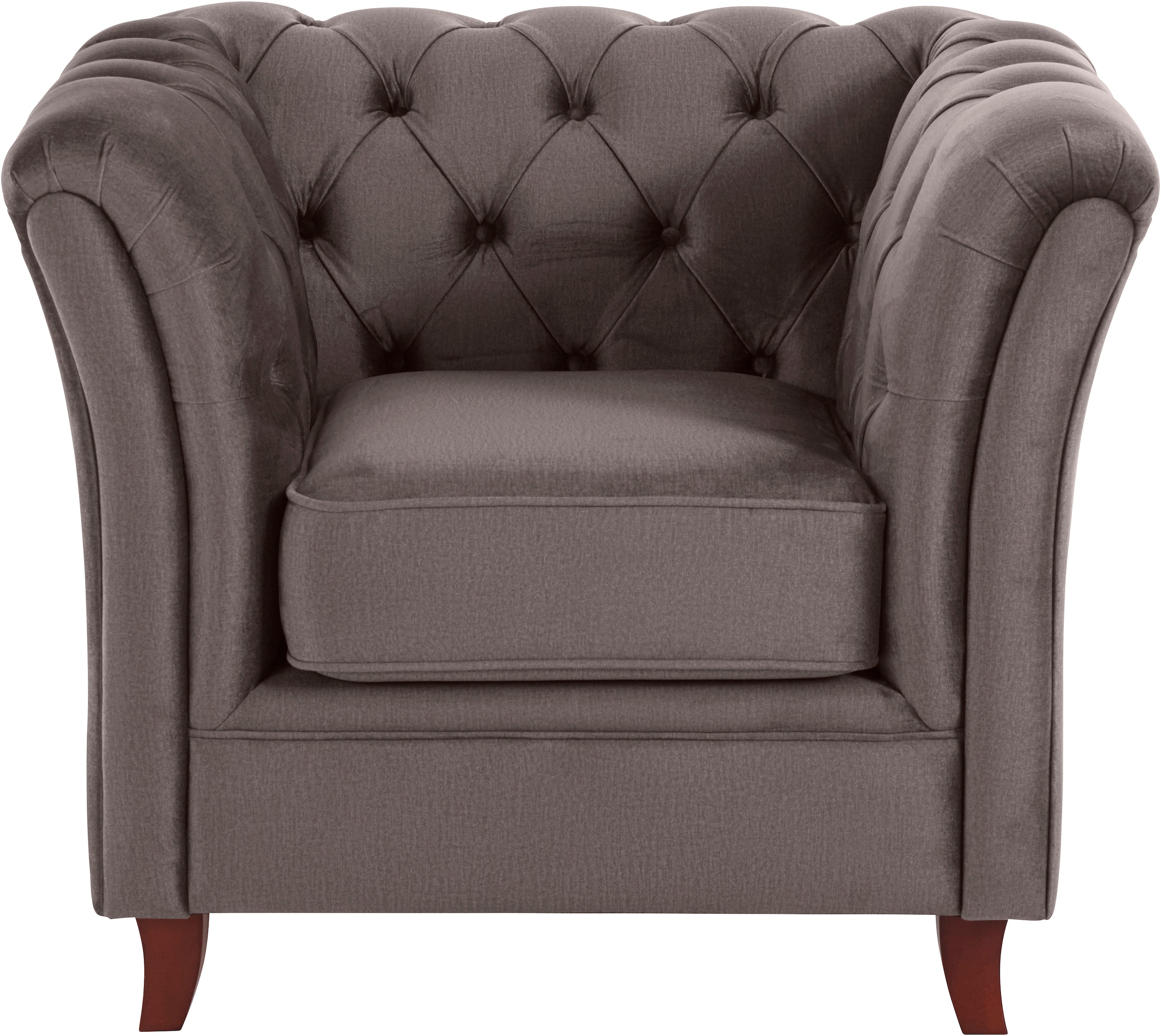 Home affaire Chesterfield-Sessel »Reims Cocktailsessel, Sessel«, mit echter Chesterfield-Knopfheftung, hochwertige Verarbeitung