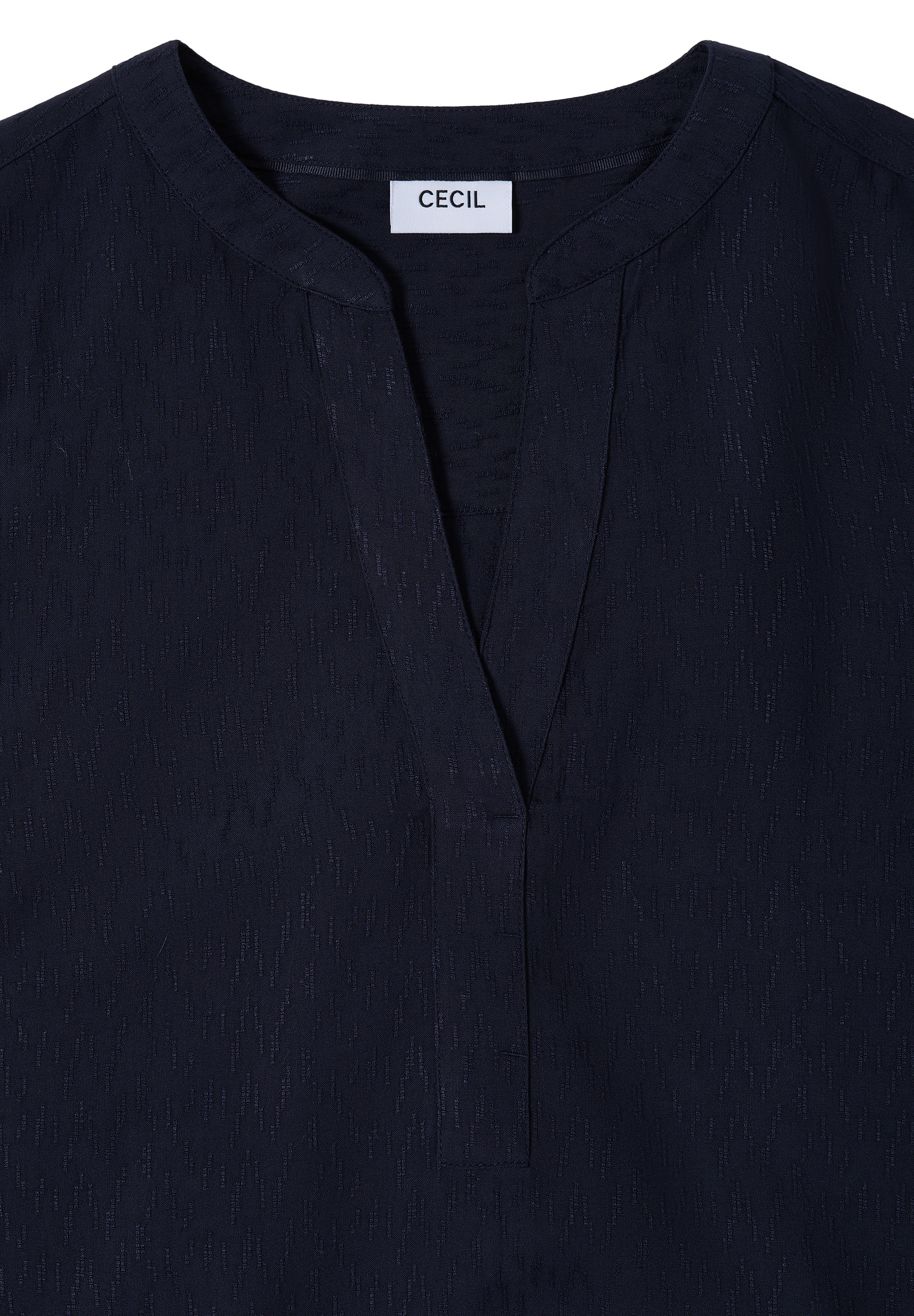 Cecil Langarmbluse mit Elastiksaum