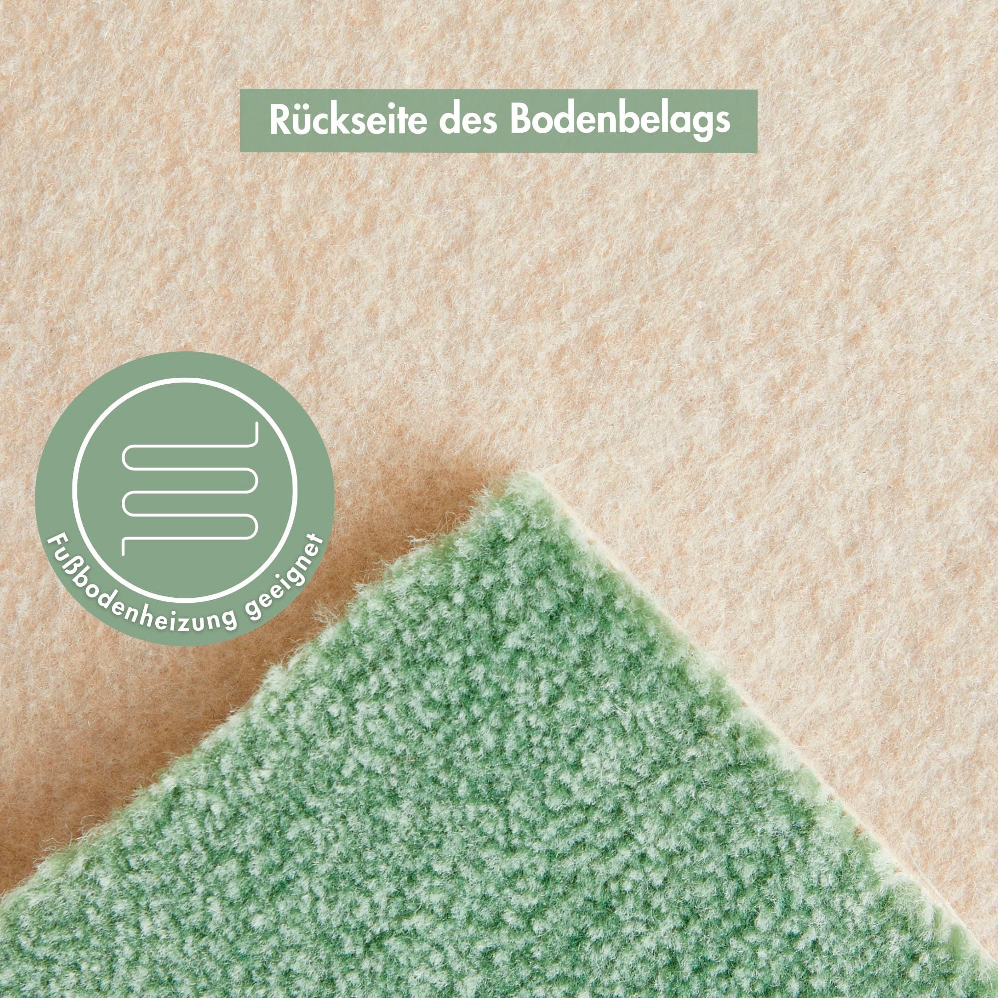 Teppichboden ANDIAMO "Catania, Velours, Gesamthöhe 7,5 mm, Made in Belgium", grün, B:400cm L:500cm, Kunstfaser, Teppiche, meliert, Breite 400 cm oder 500 cm, strapazierfähig & pflegeleicht 3