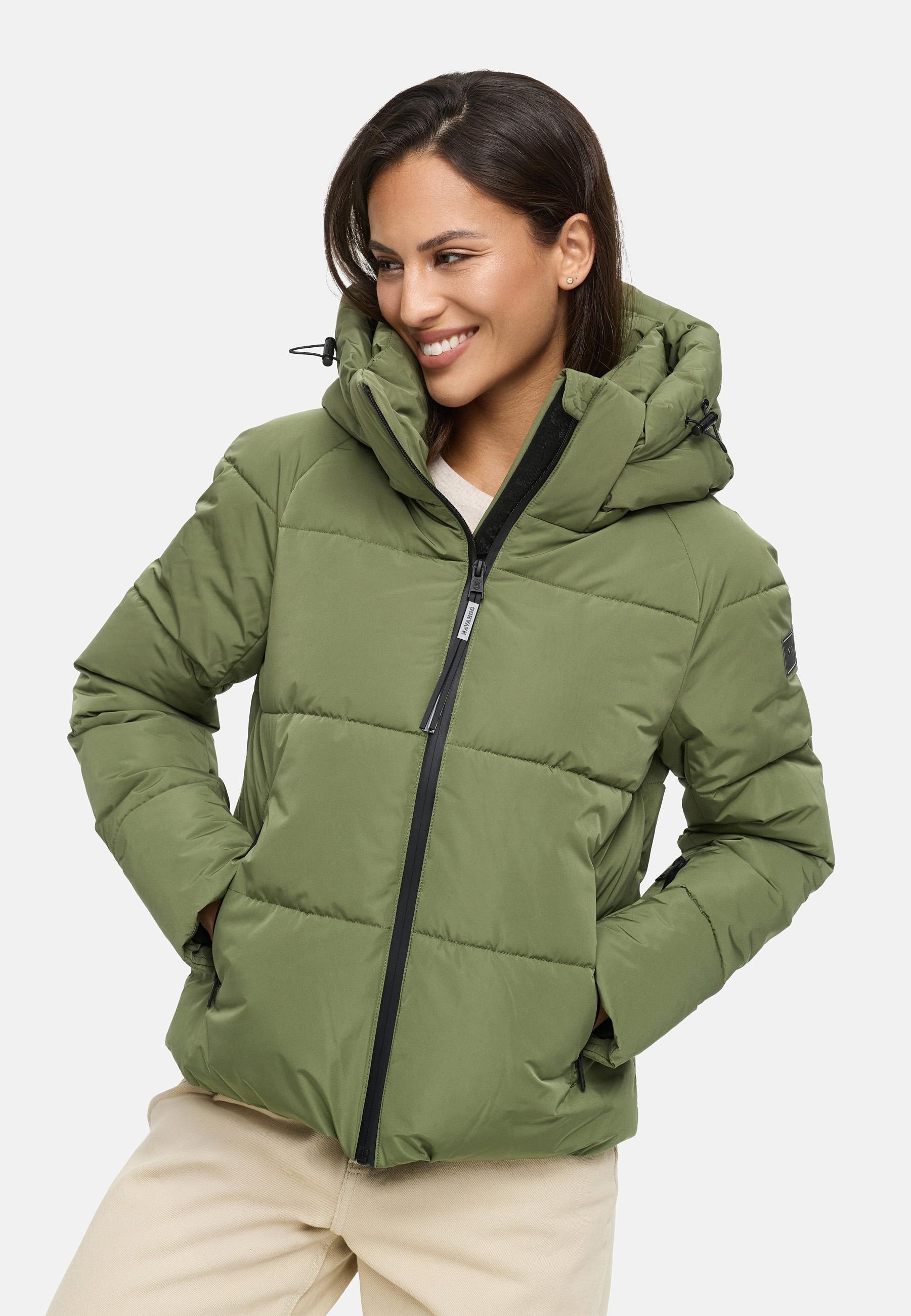 Navahoo Steppjacke »Frostherz XIV«, mit Kapuze, Kurze gesteppte Damen Winterjacke mit abnehmbarer Kapuze
