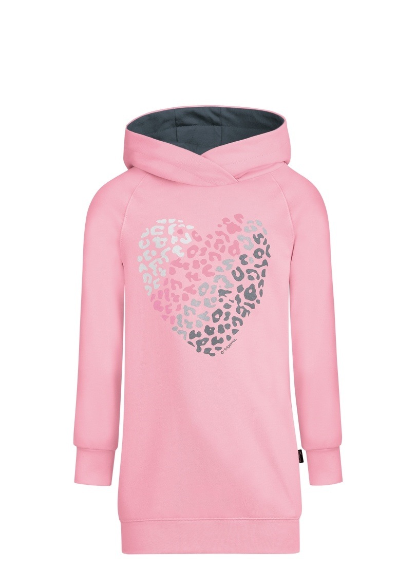 Trigema Sweatshirt »TRIGEMA Sweatkleid Herz im Leo-Print-Look«