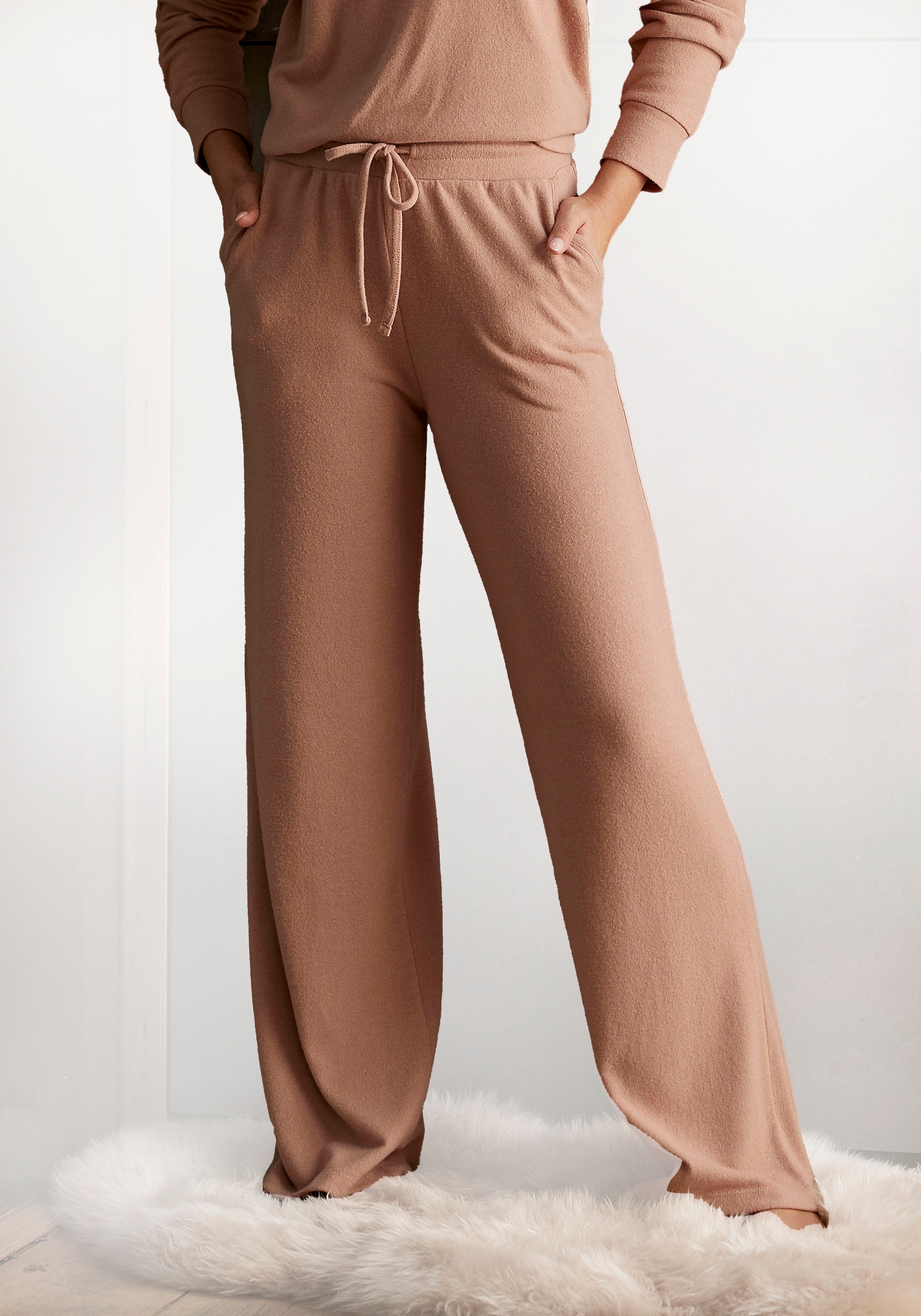 Loungehose, mit weitem Bein, Loungewear