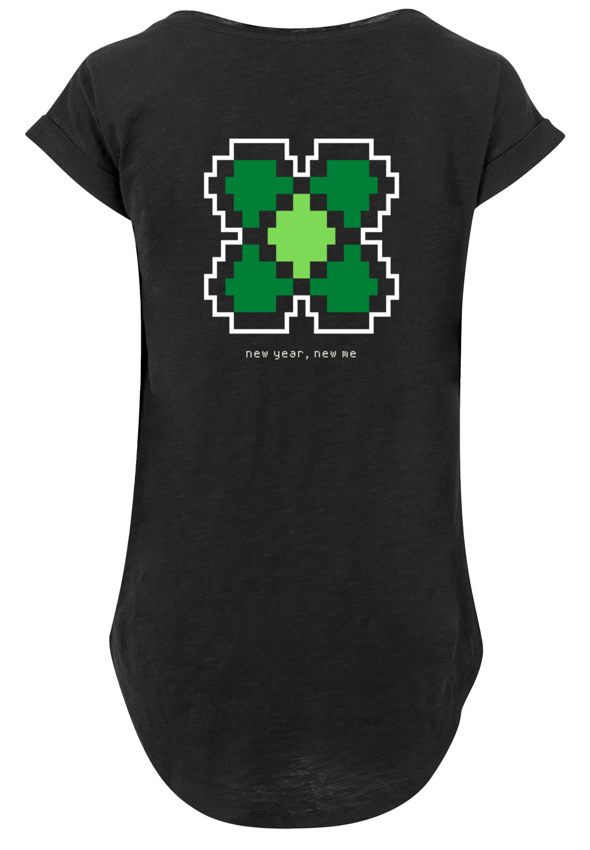 Kleeblatt«, F4NT4STIC Year New Pixel Happy online Print | »Silvester bestellen T-Shirt BAUR