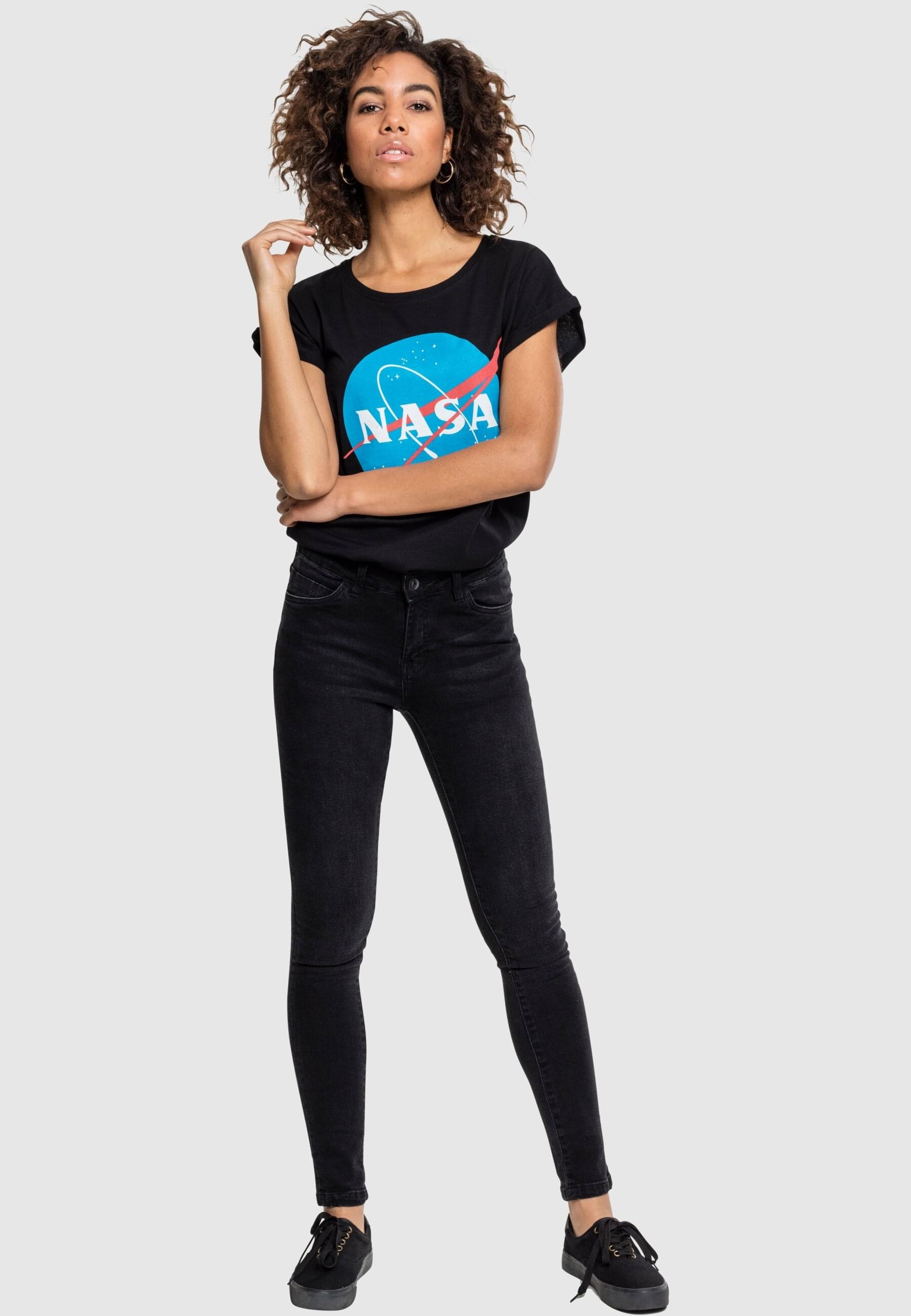 MisterTee T-Shirt »MisterTee Damen Ladies NASA Insignia Tee«, (1 tlg.)