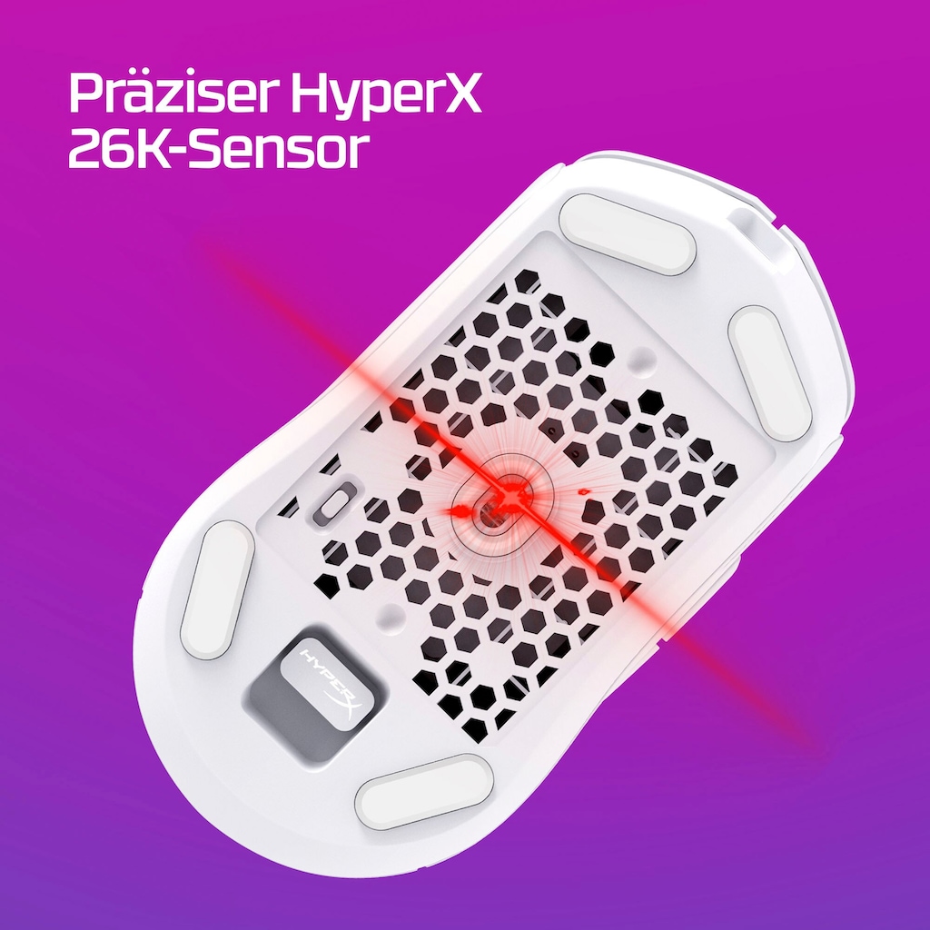 HyperX Gaming-Maus »HyperX Pulsefire Haste 2 Wireless«, RF kabellos + Bluetooth