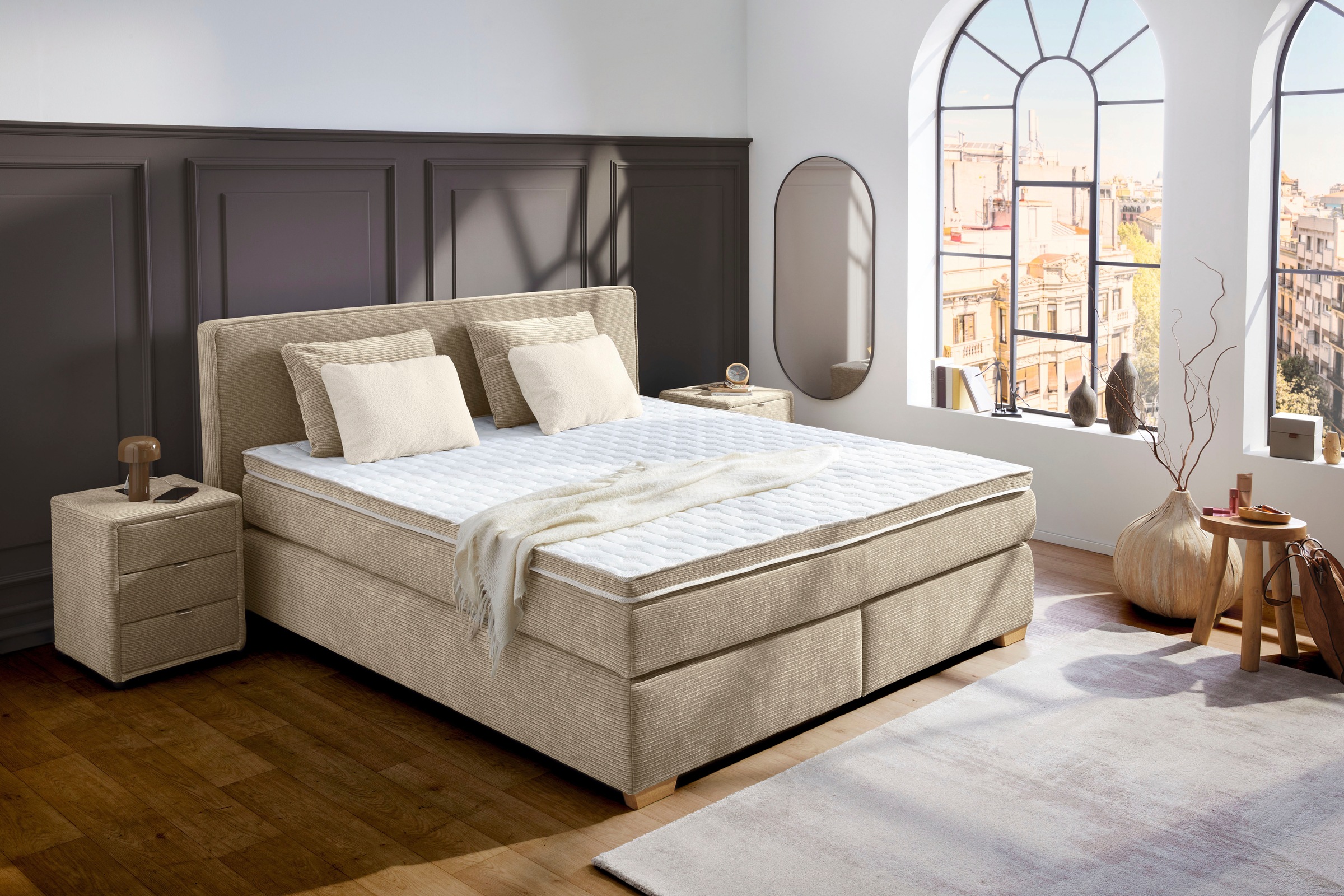 Jockenhöfer Gruppe Boxspringbett "Ronja, inkl. 7-Zonen-TTFK-Matratzen, Kalt günstig online kaufen