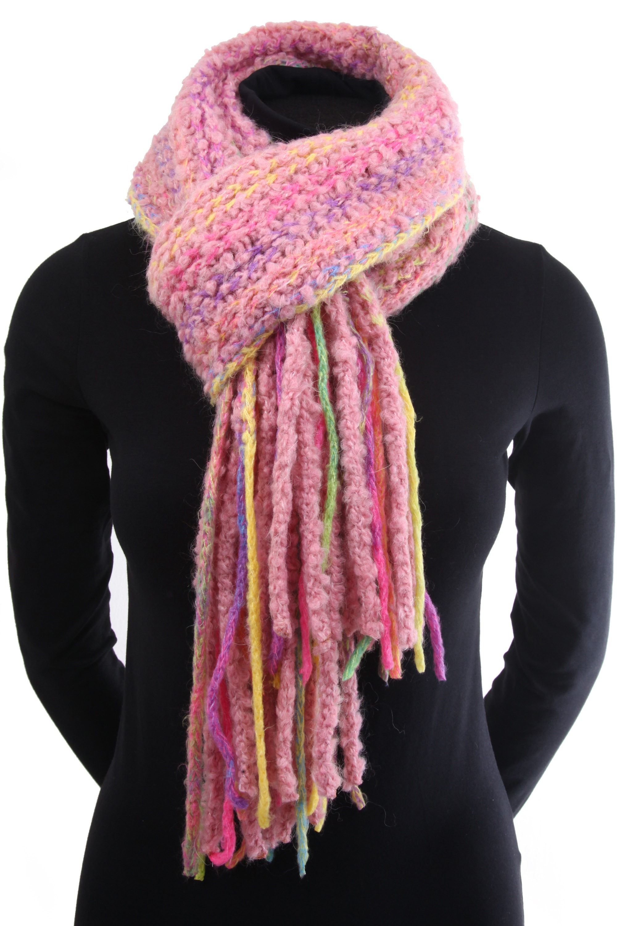 Thumbnail - COLLEZIONE ALESSANDRO Modeschal "Chadia" 1 Stk. grob gestrickt mit Fransen