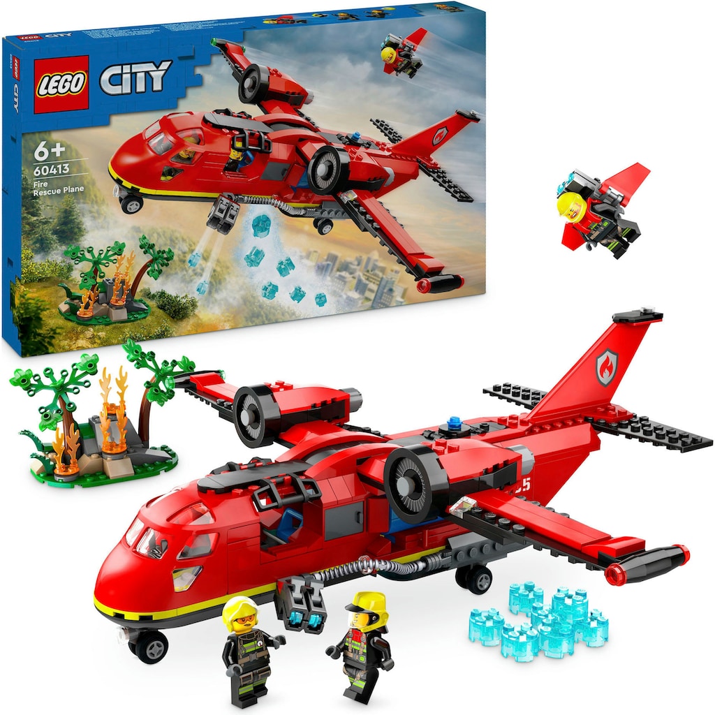 LEGO® Konstruktionsspielsteine »Löschflugzeug (60413), LEGO City«, (478 St.), Made in Europe