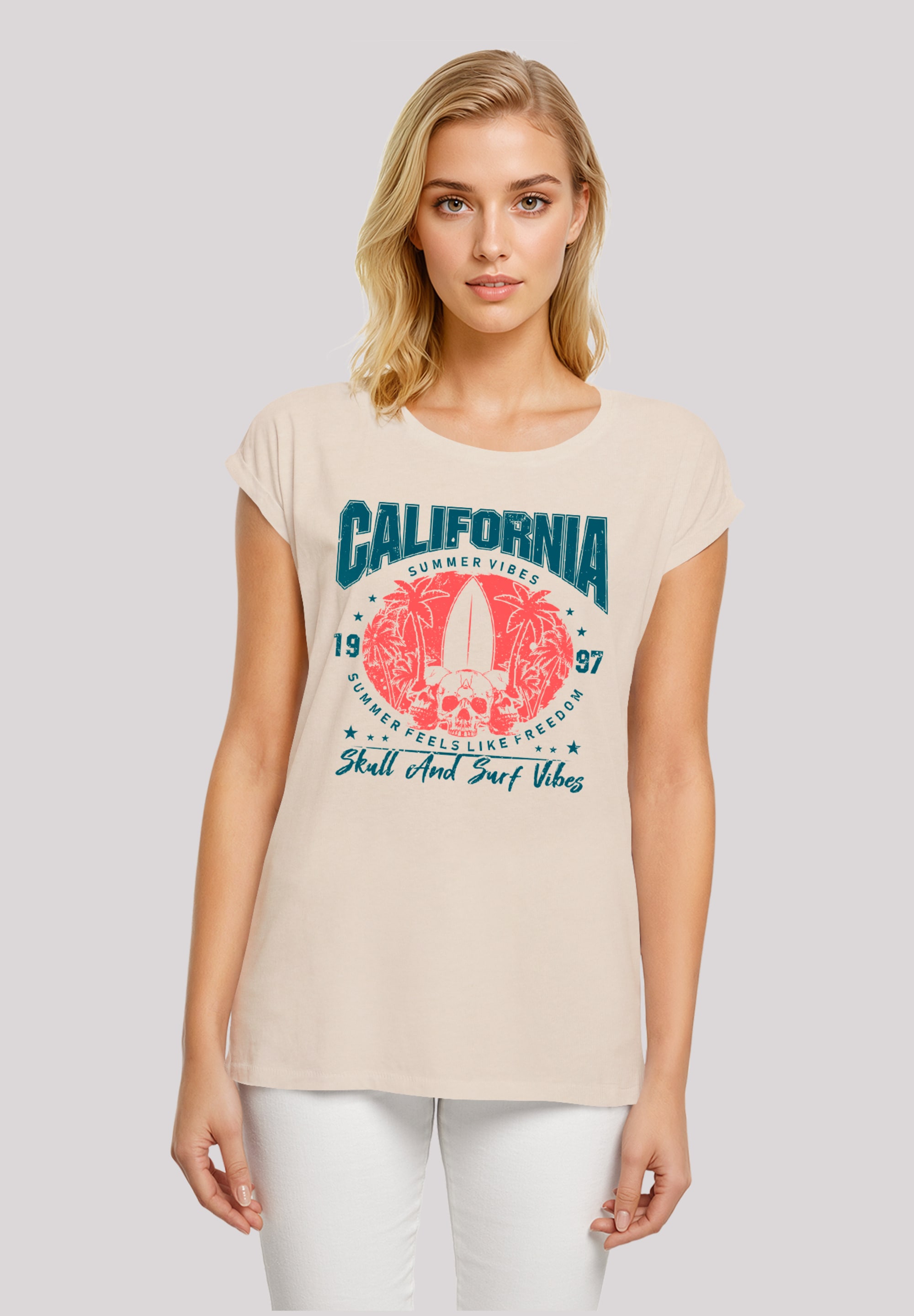 F4NT4STIC T-Shirt "California skull summer vibes", Premium Qualität günstig online kaufen
