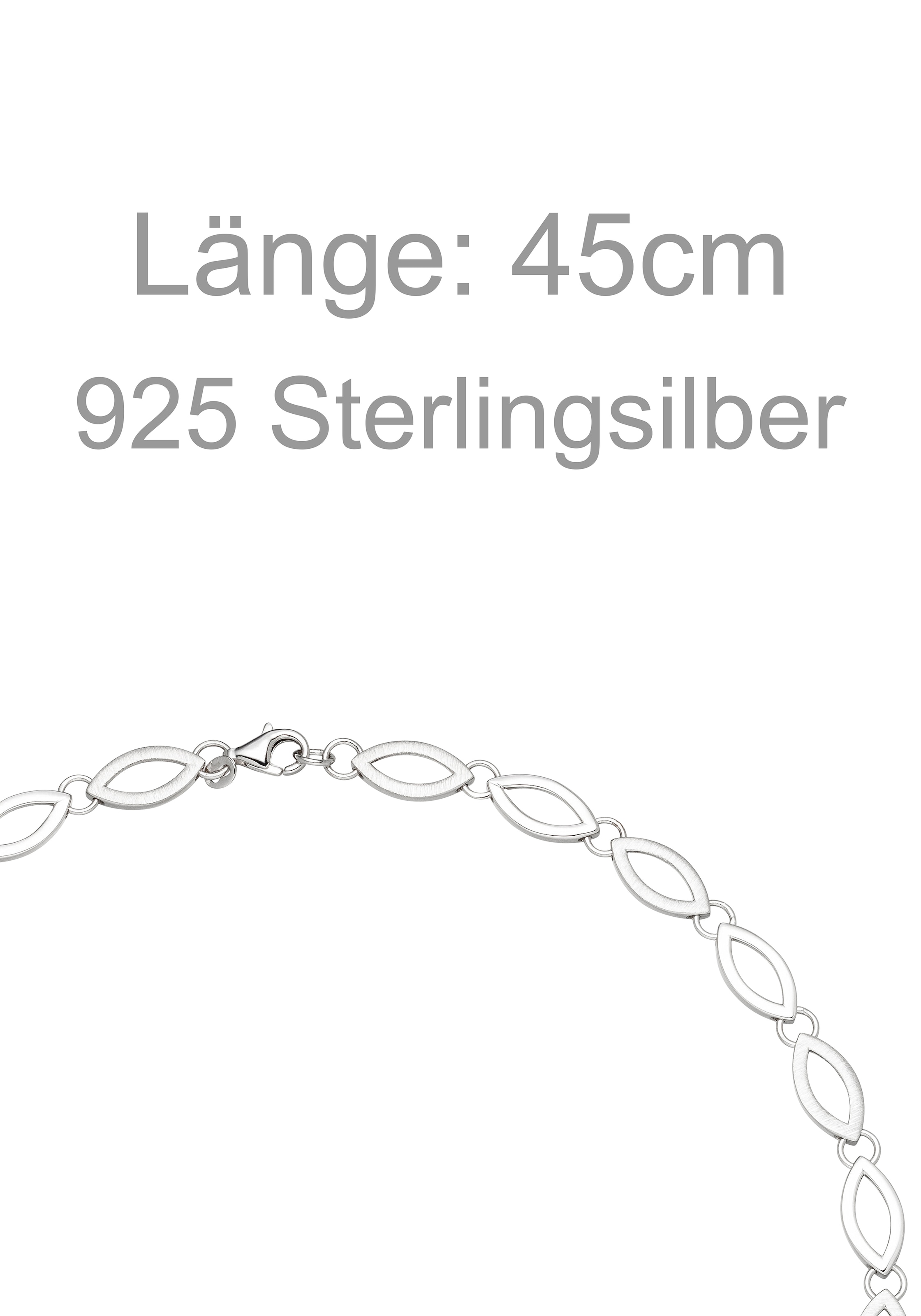 JOBO Collier »grob-gliedrig 7,7 mm« 925 Silber 45 cm