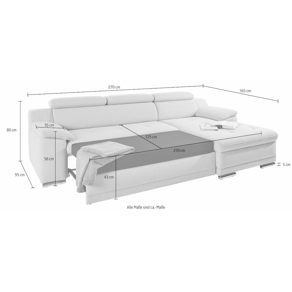 sit&more Ecksofa »Andiamo«