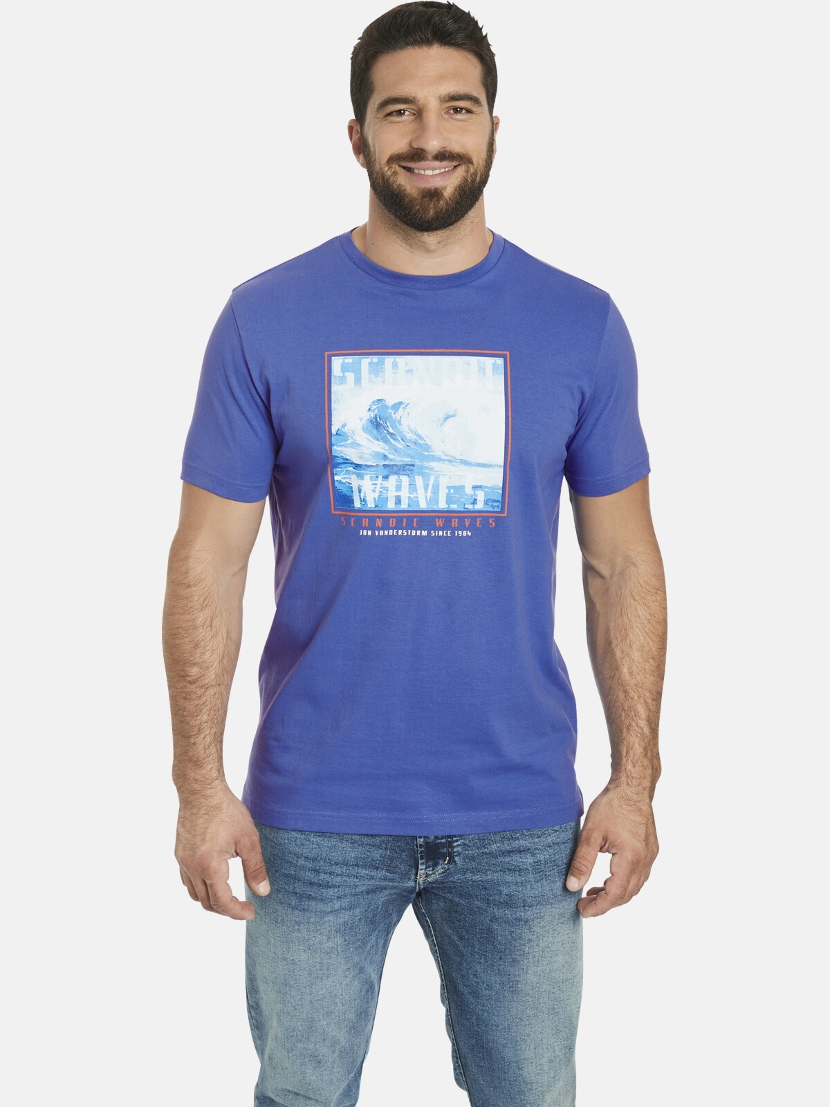 Jan Vanderstorm Rundhalsshirt "T-Shirt GERFRIED" günstig online kaufen