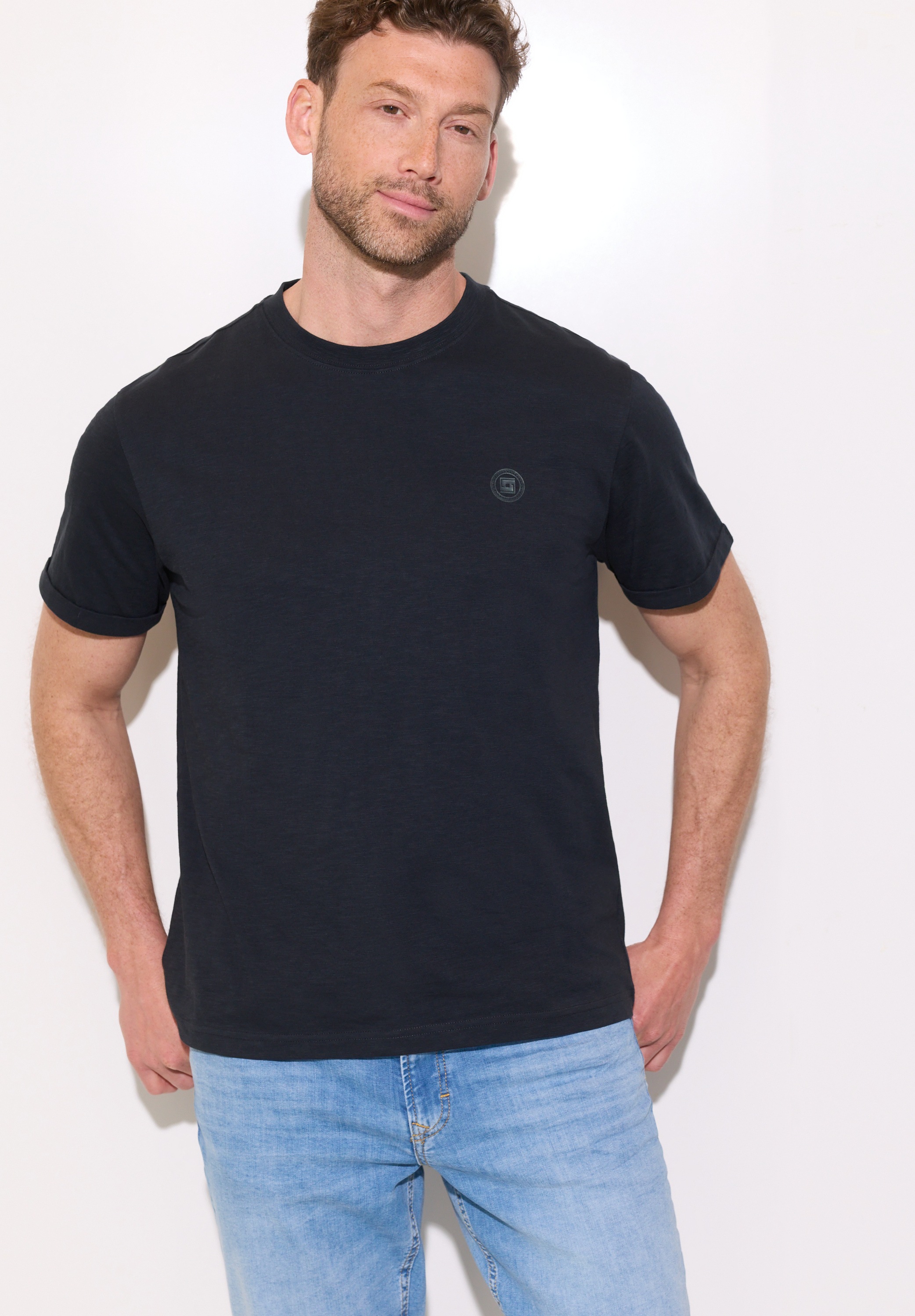 STREET ONE MEN T-Shirt aus reiner Baumwolle